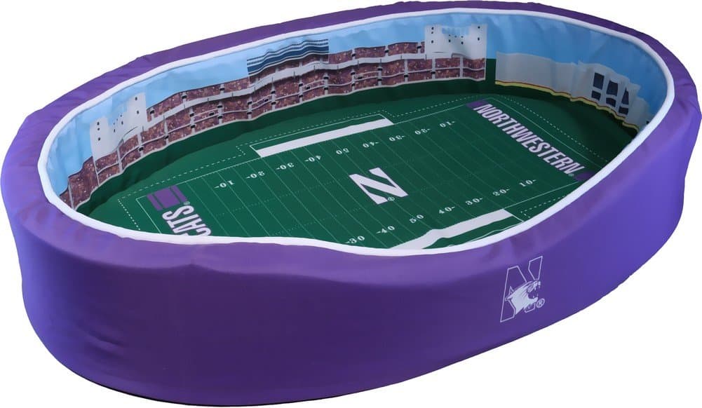 Northwestern Wildcats Pet Bed - Ryan Field Replica - Medium
