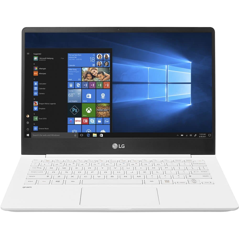 LG gram Laptop - 13.3" Full HD Display, Intel 8th Gen Core i5, 8GB RAM, 256GB SSD, 24.5 Hour Battery, 13Z990-U.AAW5U1 (2019), White