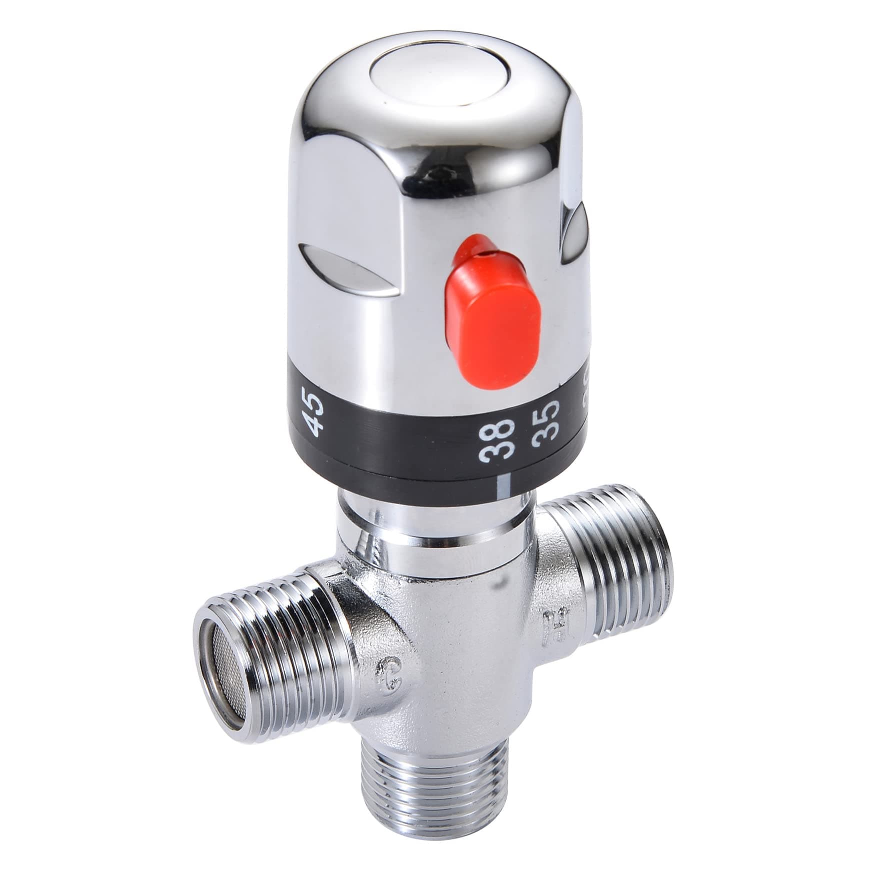 Xcel Home Chrome Thermostatic Mixing Valve Head/Universal Replacement for Douche Bidet Shattaf