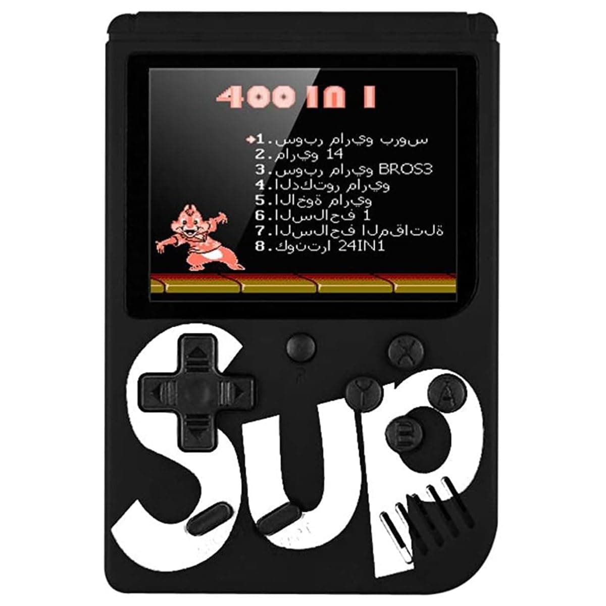 YU WELL 400 in 1 SUP GAMEBOX Classic Retro Gaming Console (Single Player, Black)