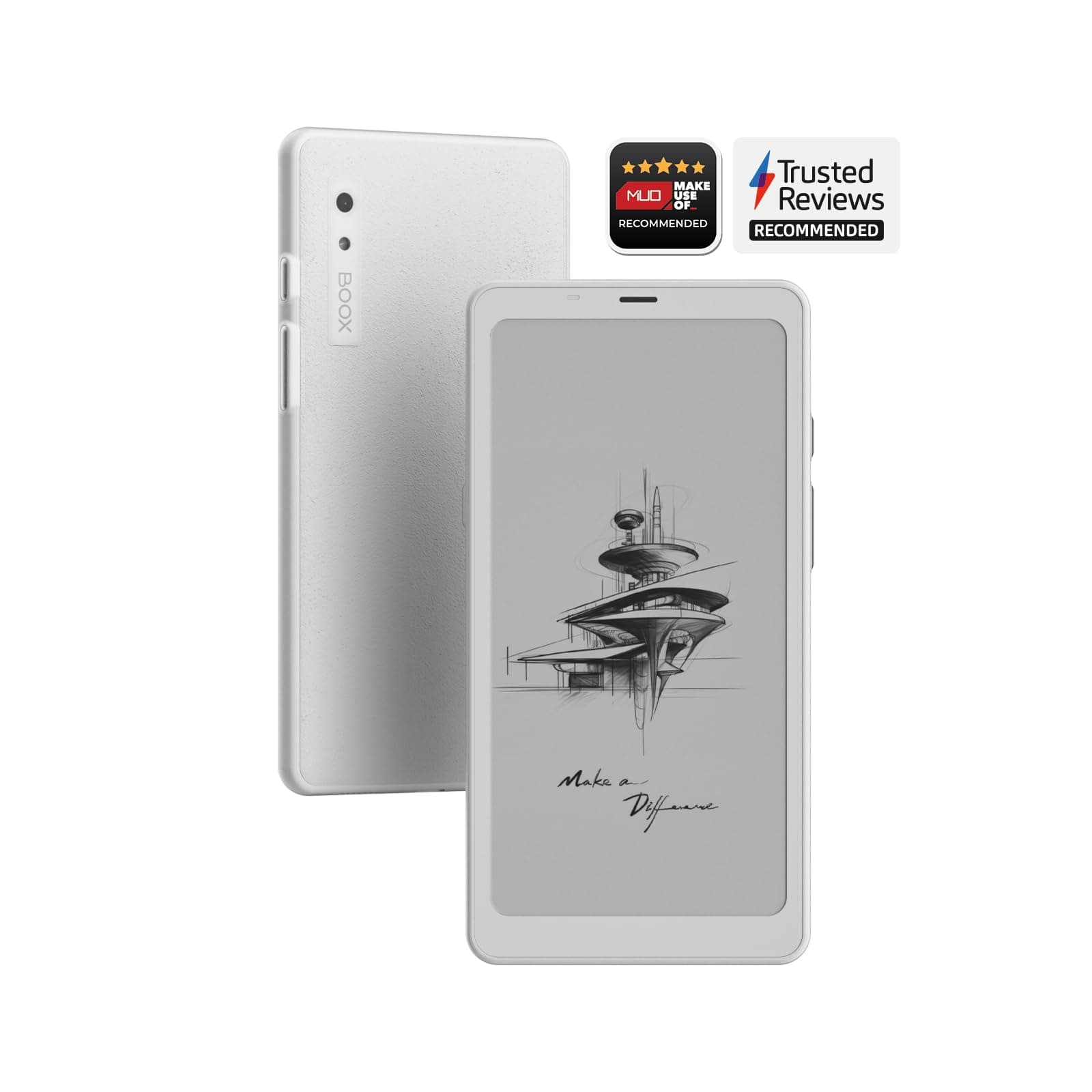 BOOX Palma eBook Reader Mobile ePaper 6G 128G G-Sensor Front Light 16MP Rear Camera (White)