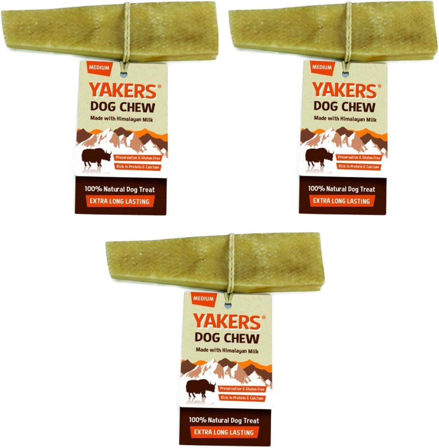 Dog Chew Medium x 3 - Yak Milk Value Pack of 3 - Save!