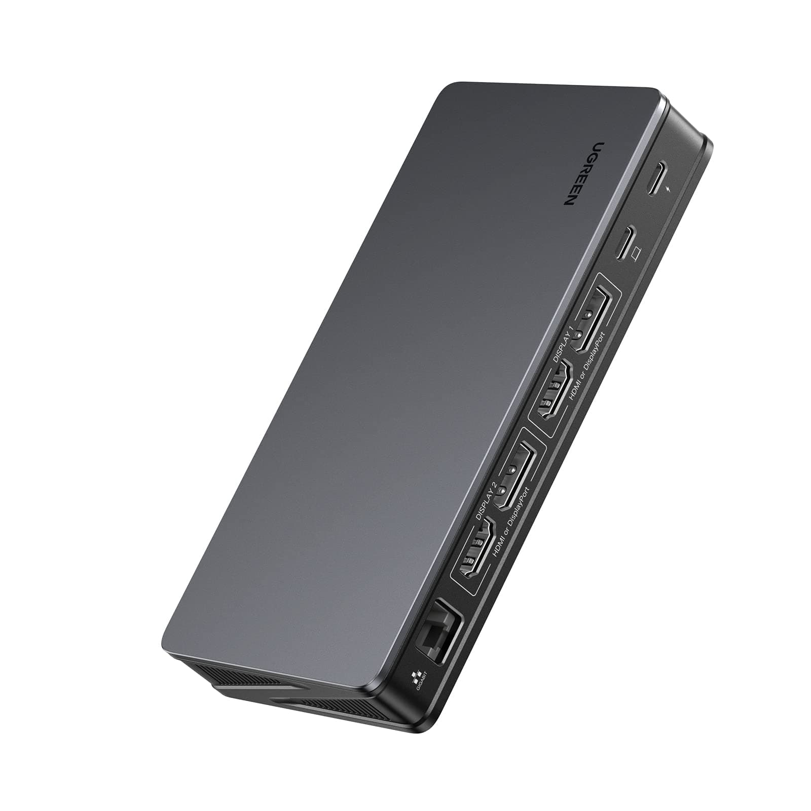 USB C Docking Station, DisplayLink 9-in-1,Revodok Pro 209,Dual 4K@60hz Monitor Dock for MacBook & Windows with 2 DP & 2 HDMI, 10 Gbps USB C & USB-A Data Ports, 100W PD, Gigabit Ethernet
