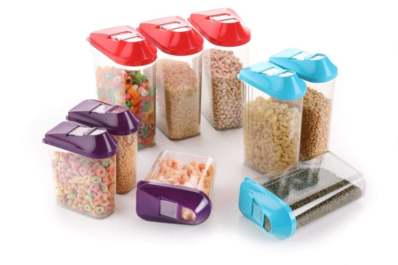 supo ABS Dispenser Storage Container - 1500ml, 3 Pieces, Transparent