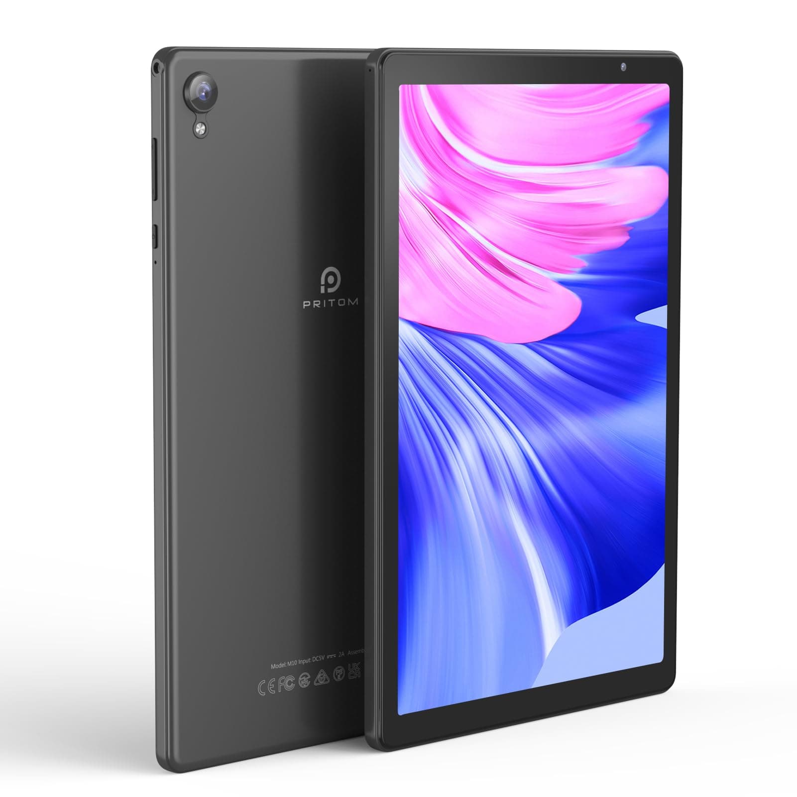 PRITOM 10 inch Android 14 Tablet,4GB RAM, 32GB ROM, 6000Mah, Expand to 512GB, Quad Core Processor, 10 inch Tablet, Android Tablets HD IPS Screen, Camera, Wi-Fi, Bluetooth, Tablet PC