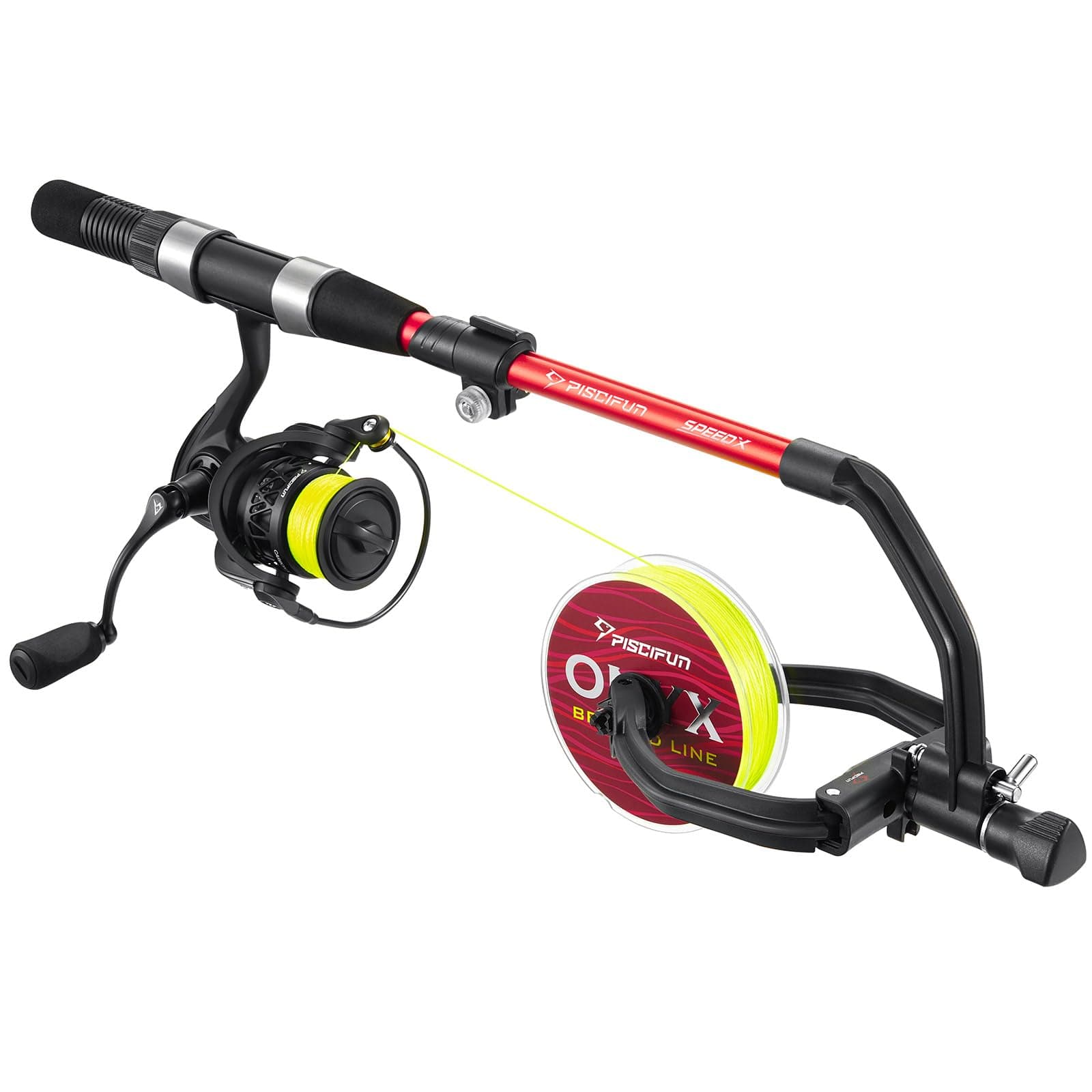 Speed X Fishing Line Spooler Machine with Unwinding Function - Fishing line Winder Spooler Fishing line Spooling Station Works with Spinning Reel, Cast Reel and Spincast Reel