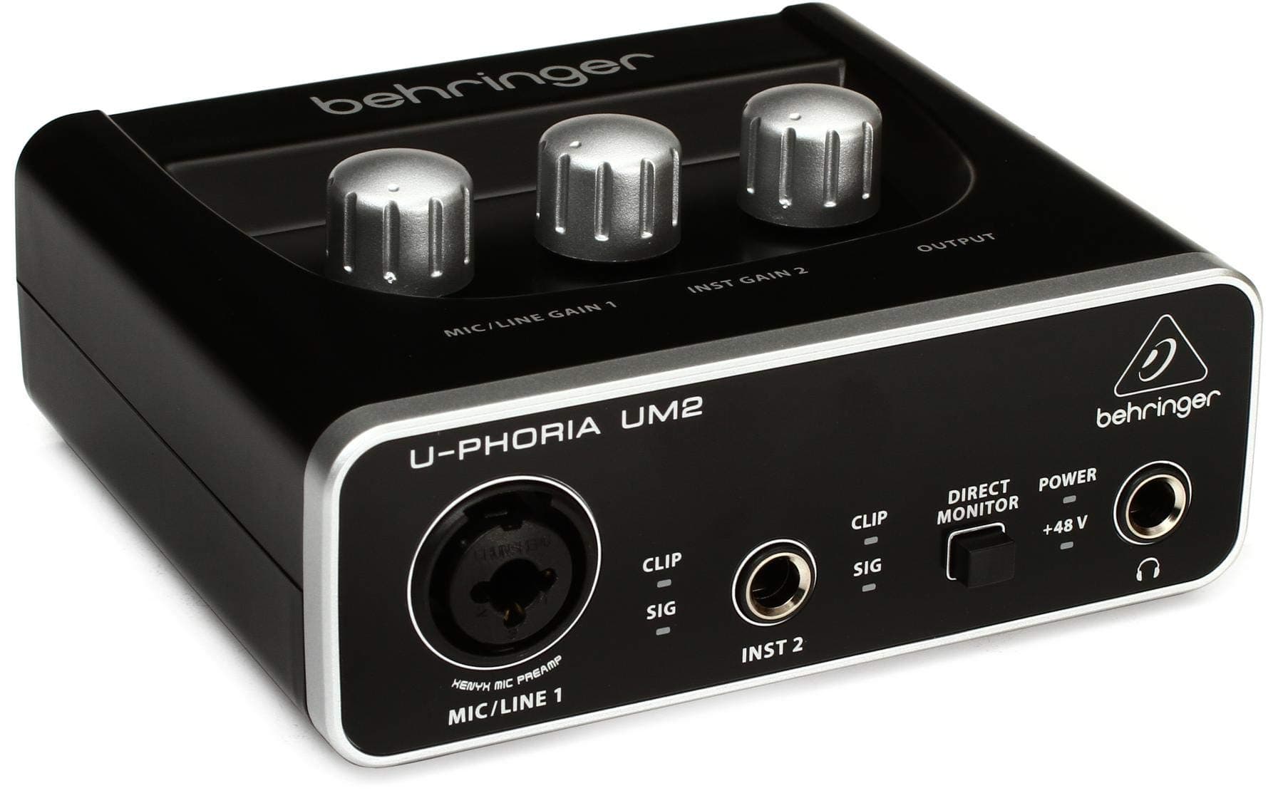 Behringer U-Phoria Um2 Audiophile 2X2 Usb Audio Interface With Xenyx Mic Preamplifier