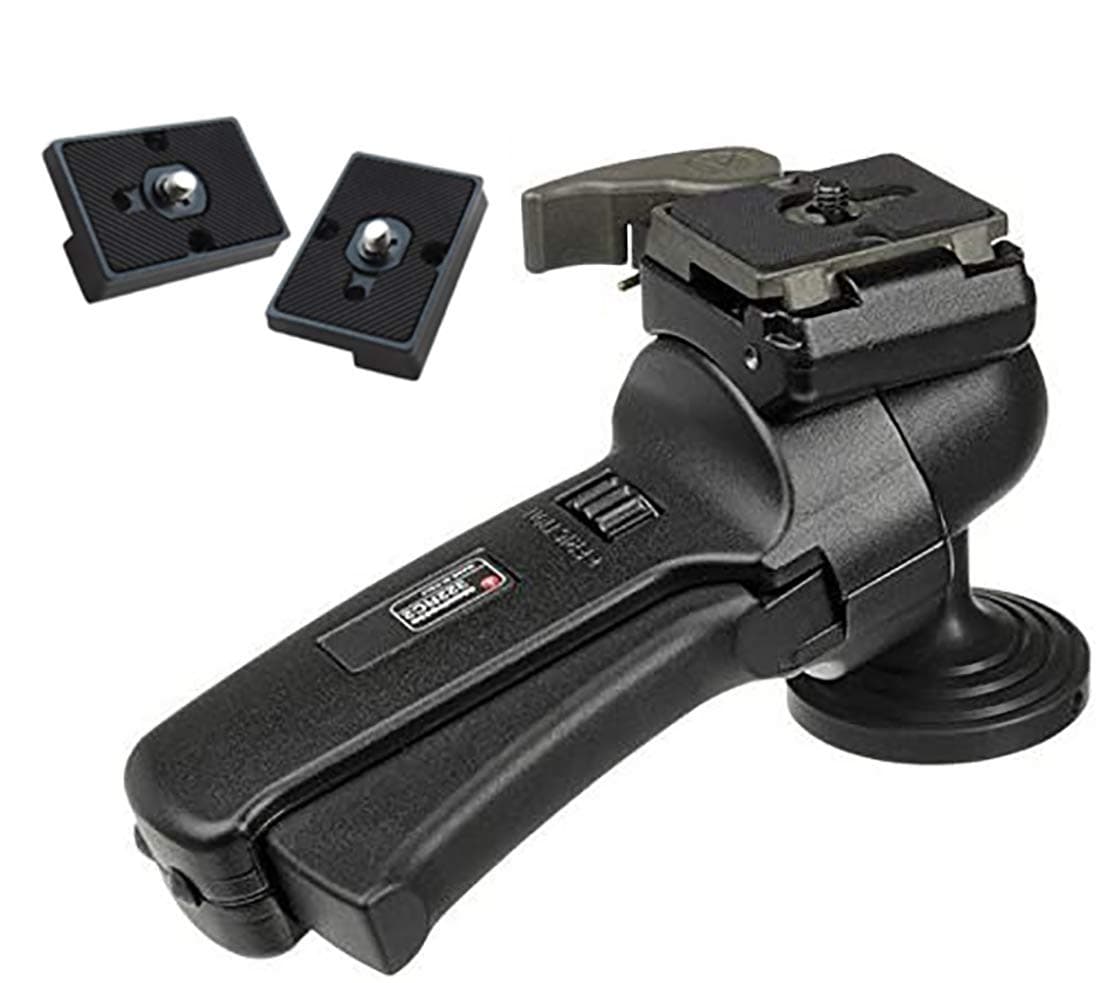 Manfrotto322RC2 Grip Action Ball Head Includes Two ZAYKiR Quick Release Plates