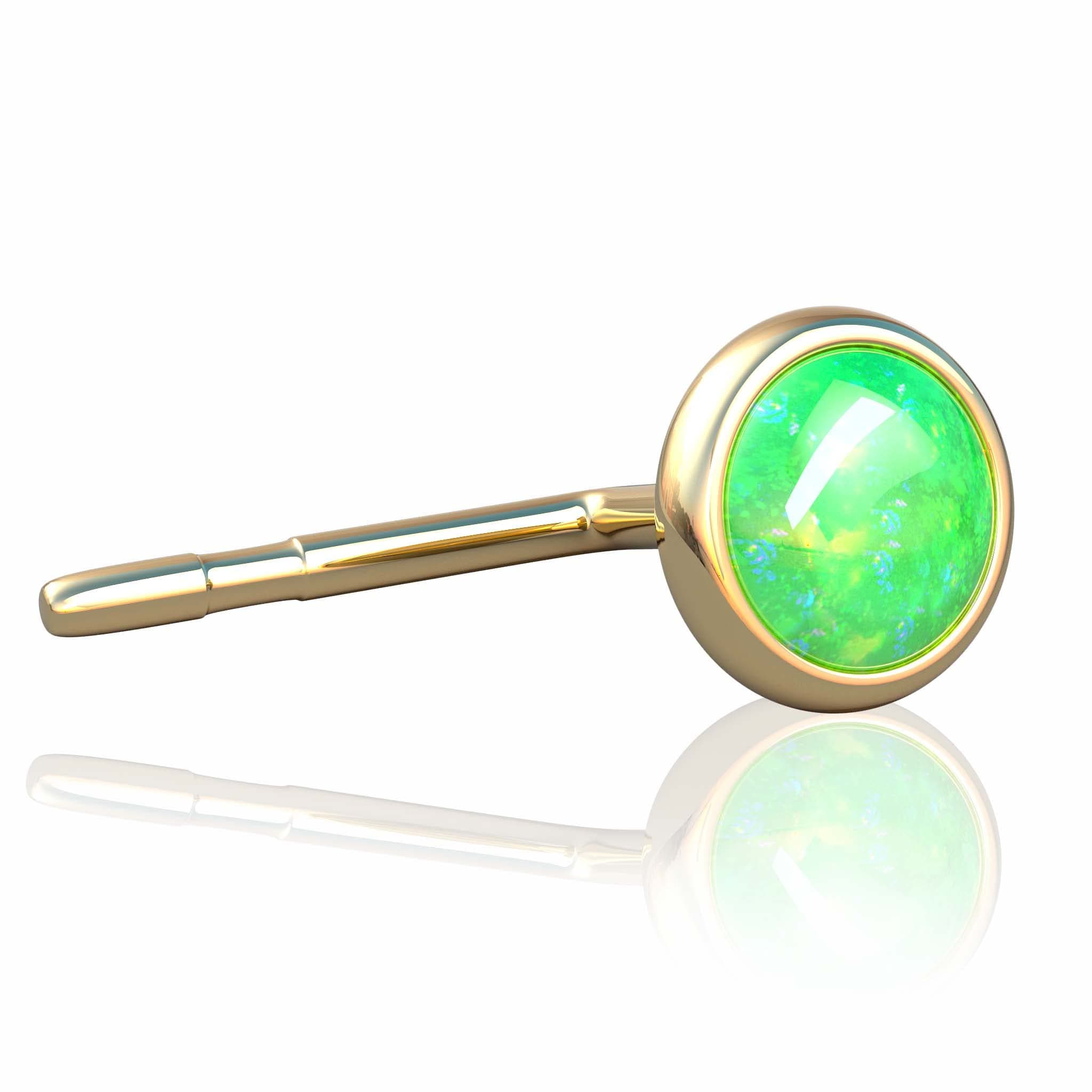 3mm Opal piercing nose stud