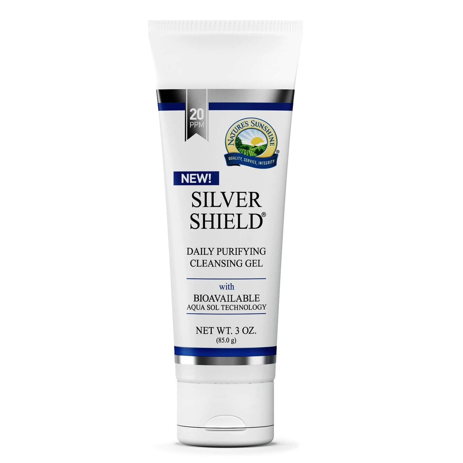 Nature's Sunshine Silver Shield Gel - 3 oz tube (20ppm)