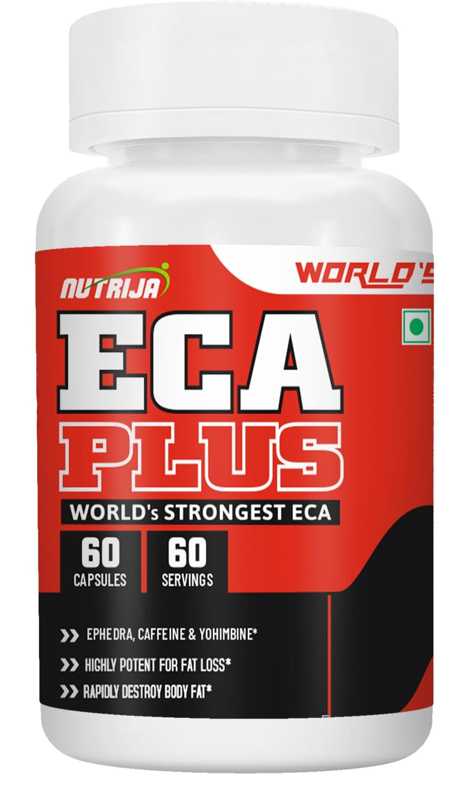 ECA PLUS - Strongest ECA version of 10 Powerful Weight Loss Ingredients - 60 Servings