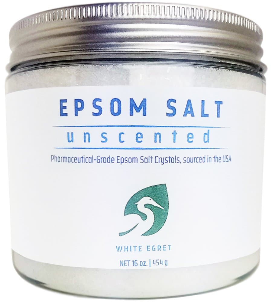 White Egret Pharmaceutical Grade Bath Epsom Salt, 16 Ounce