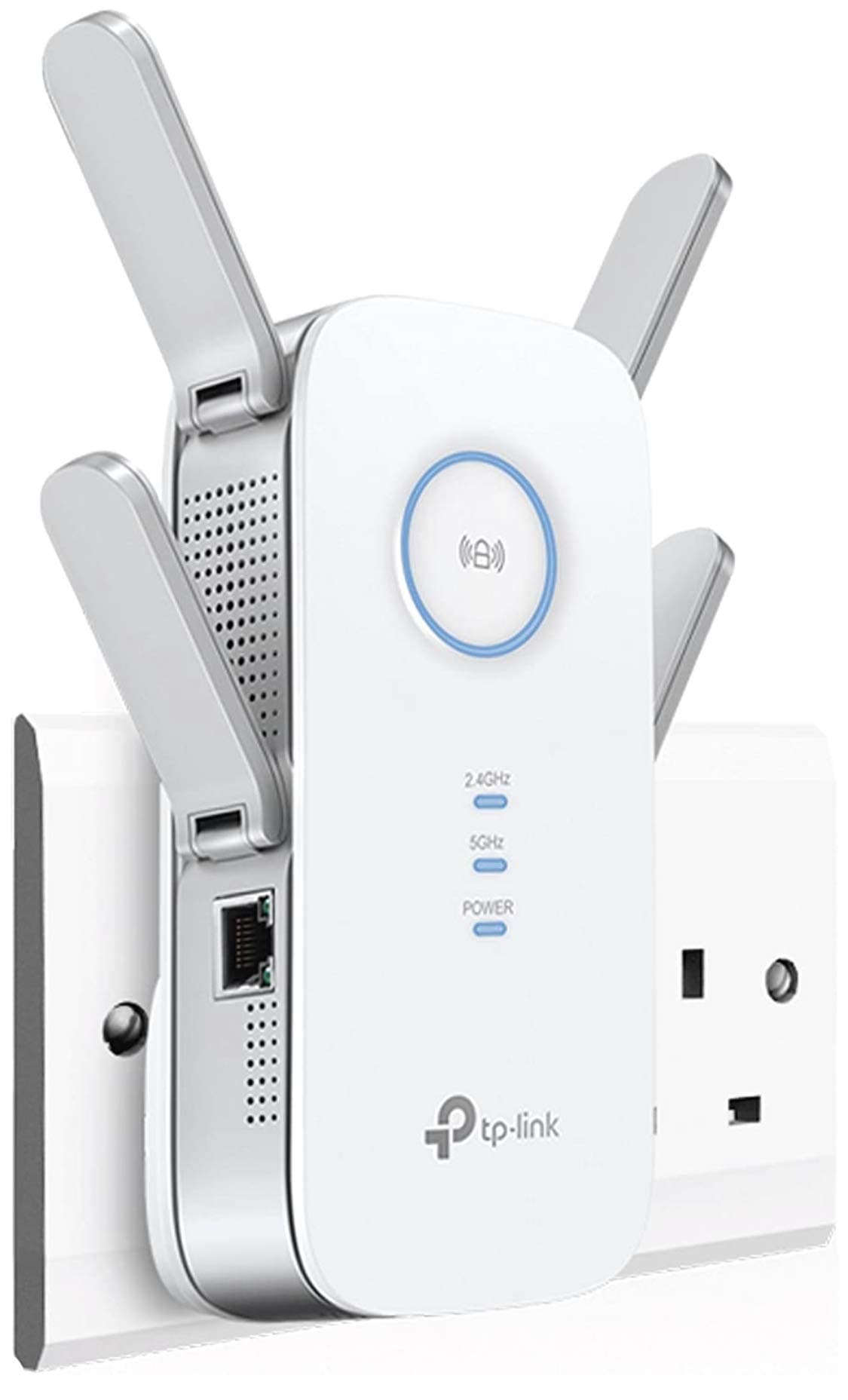 Tp Link Ac2600 Universal Dual Band Range Extender with 1gigabit Port And 4 External Antennas (8.6 x 7 x 16.3in)