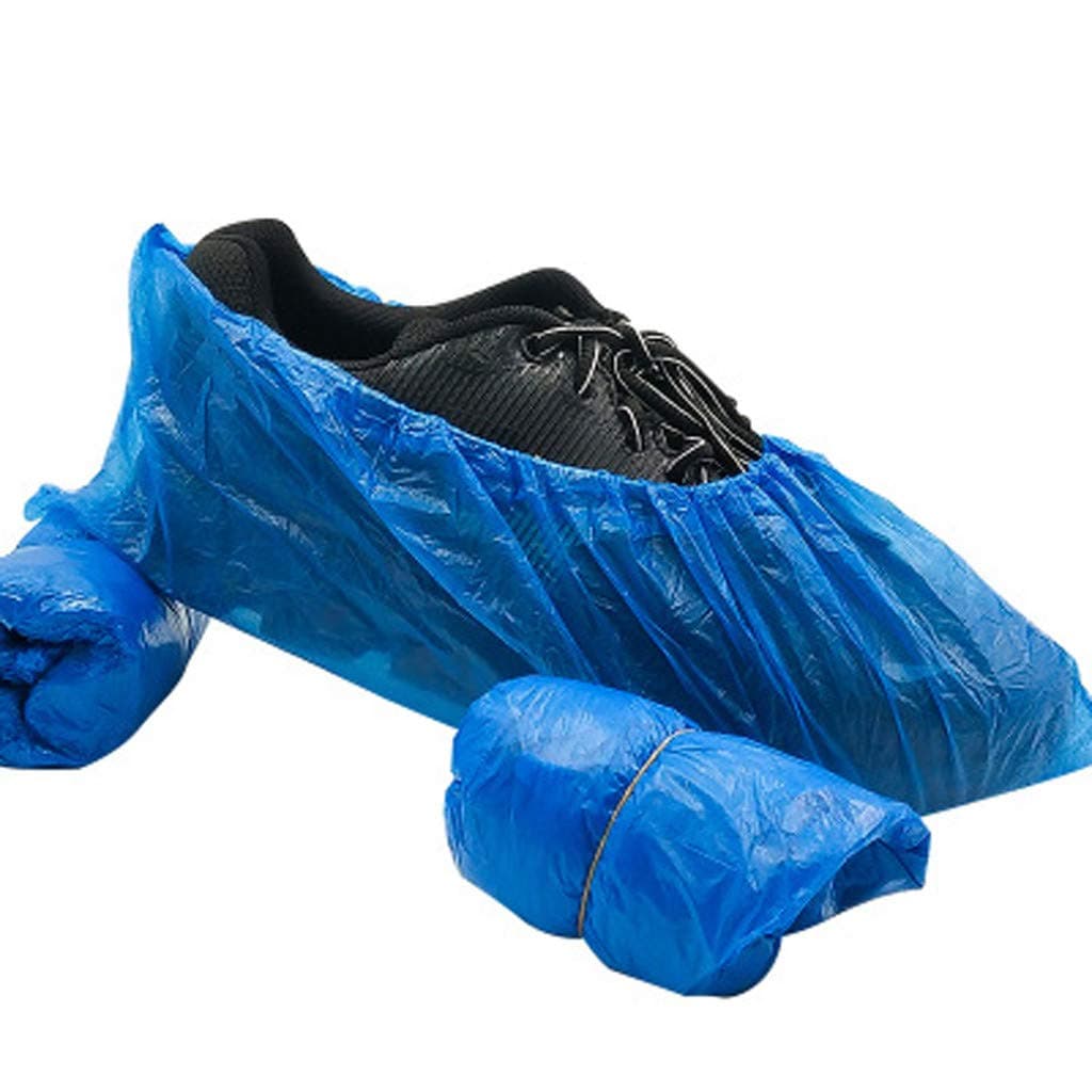 Shoe Covers Disposable -100 Pack Disposable Shoe & Boot Covers Waterproof Non-slip Shoe Booties,Household Dust-proof Shoes Cover