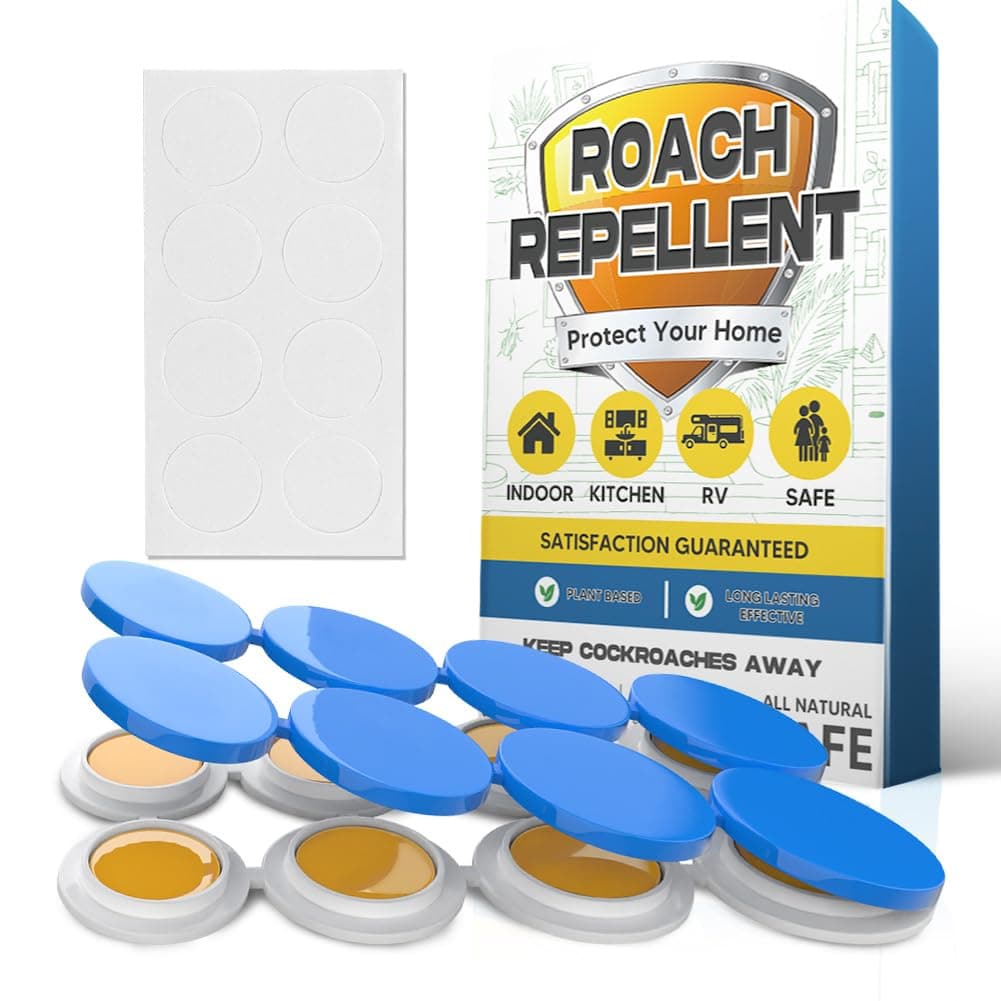 Roach Repellent, Cockroach Repellent for Home, Roach Control for Indoor Use, Cockroach Deterrent, Keep Roaches Away, Roach Repeller Indoor, Effective Roach Repellant-8 Count