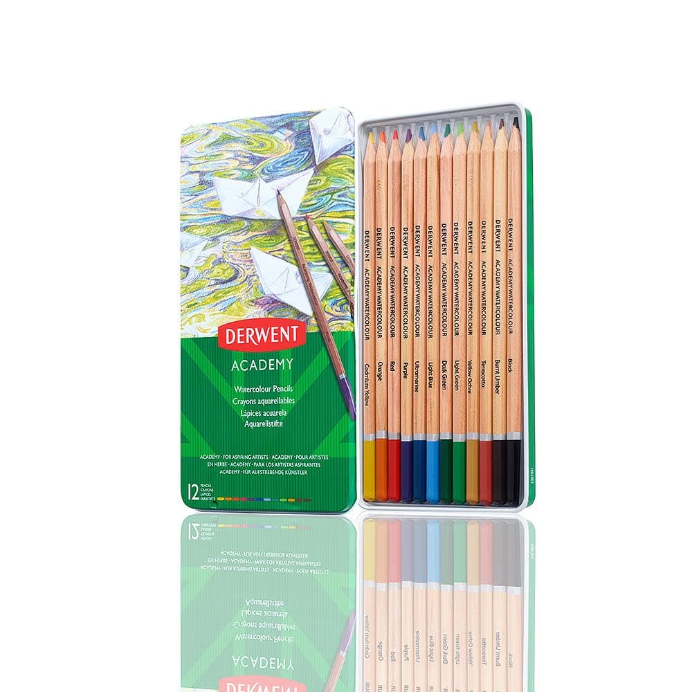 Derwent Academy Watercolour 12 Tin
