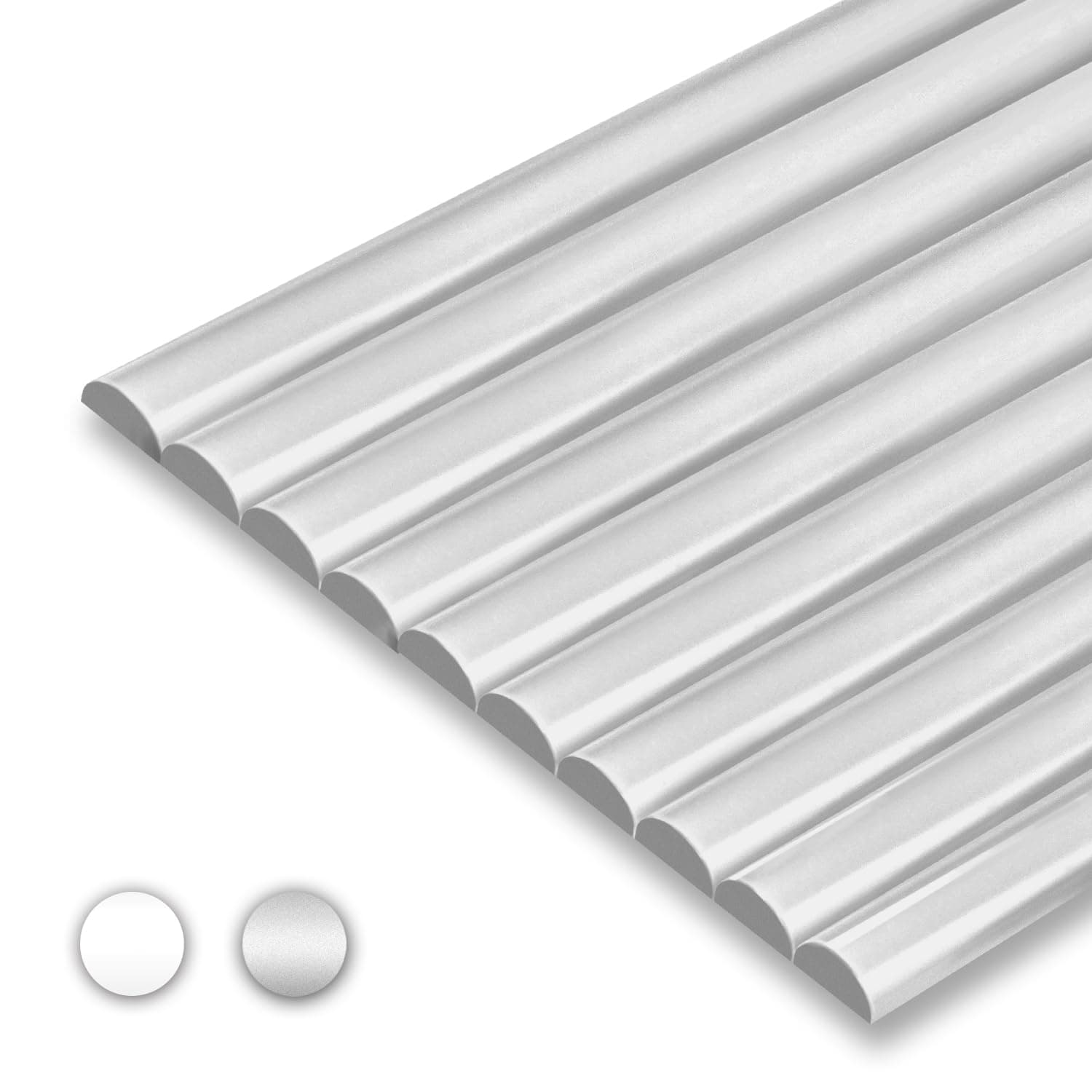 10-Pack Peel and Stick Trim for Backsplash Tile Edge, 12" Tile Edge Trim Self-Adhesive Liner for Corner Decor in Gray