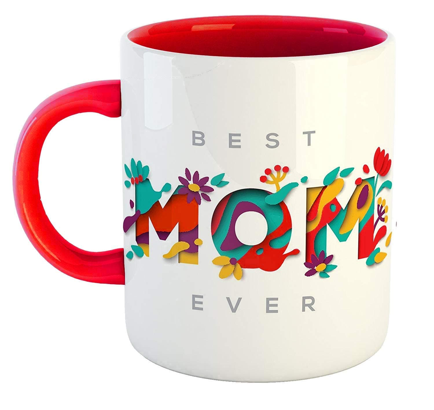 Ceramic Coffee Mug - 1 Piece, Red, 325 ml