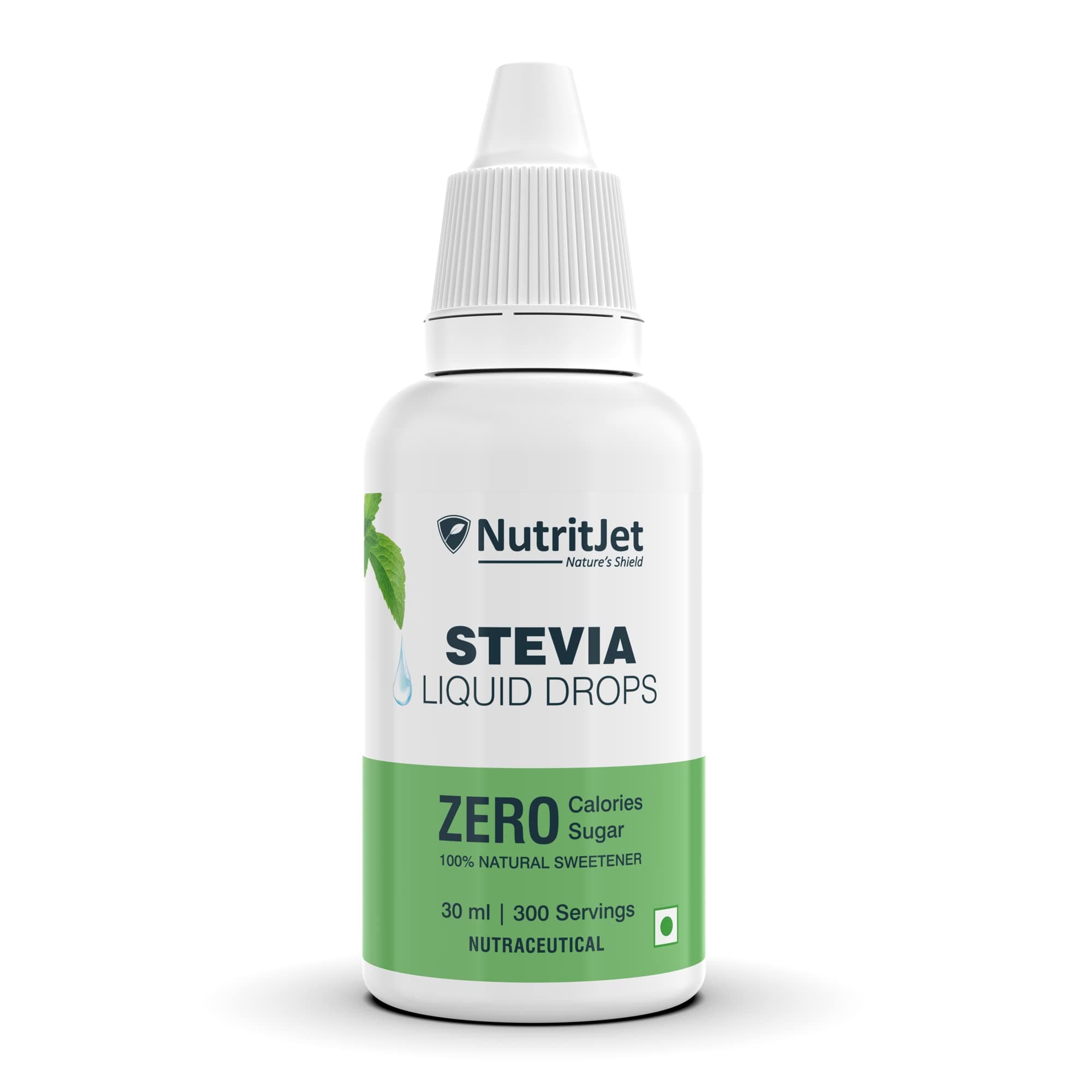 Stevia Liquid Drops Natural - Zero Calories & Zero Carbs, Sugar Substitute Great for Weight Control - 30ml
