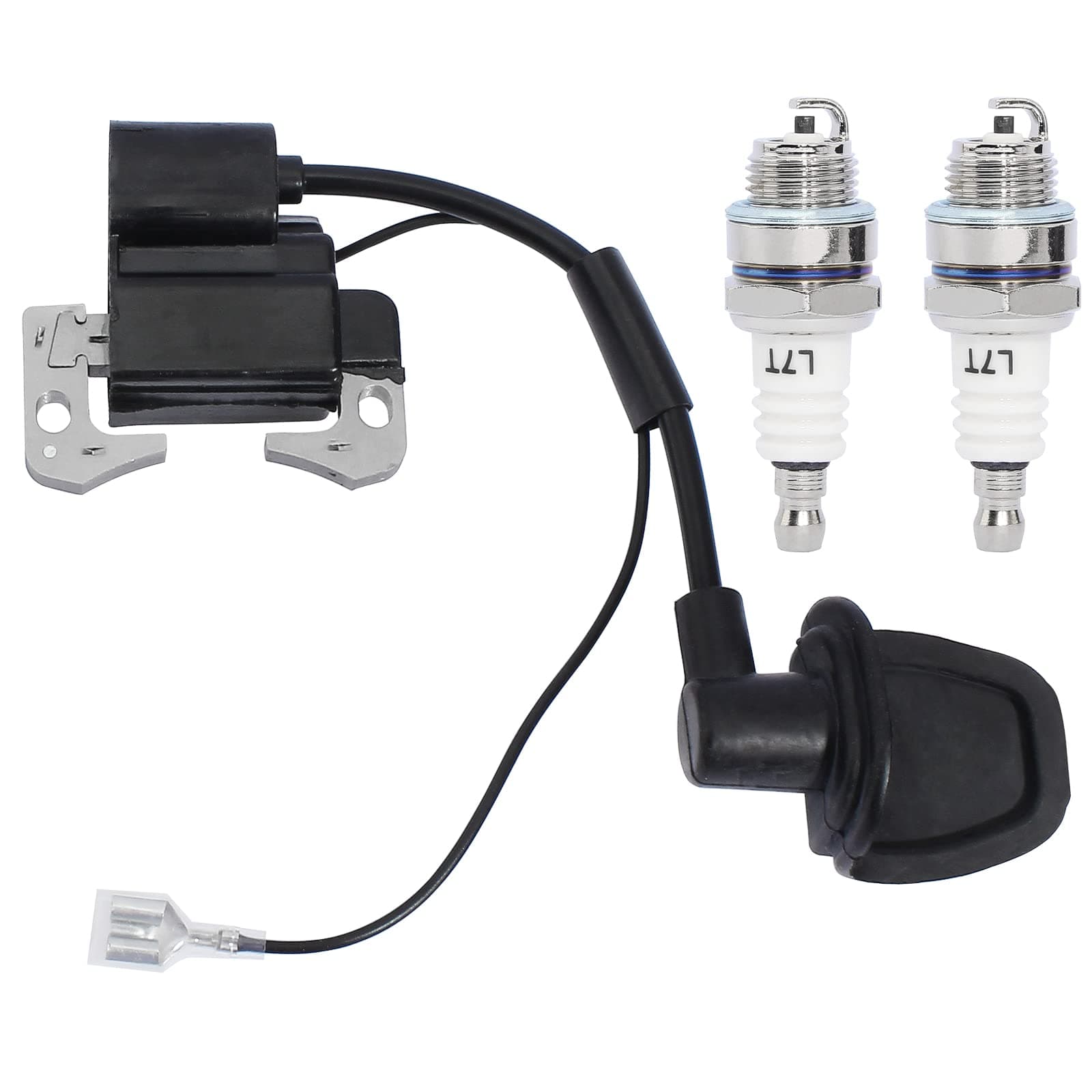 Ignition Coil Spark Plug L7T for 2-stroke 33cc 43cc 47cc 49cc 50cc Mini moto Dirt Pocket Bike Chopper Scooter Kids Quad ATV Minimoto