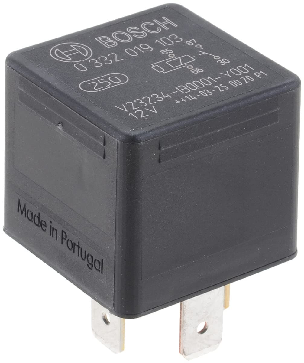 BOSCH 0332019103 Normal Open Mini Relay - 4 Pins, 12 V, 30 A - Single