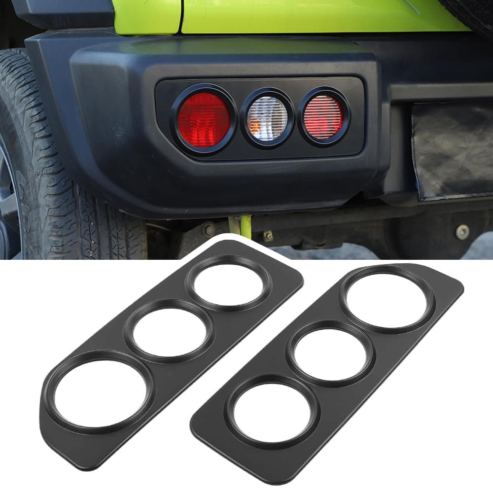 Tail Light Cover Rear Taillight Guards Lamp Protector for Suzuki Jimny JB64 JB74 2019 2020 2021 2022 2023 2024 2025 Exterior Accessories (Black)
