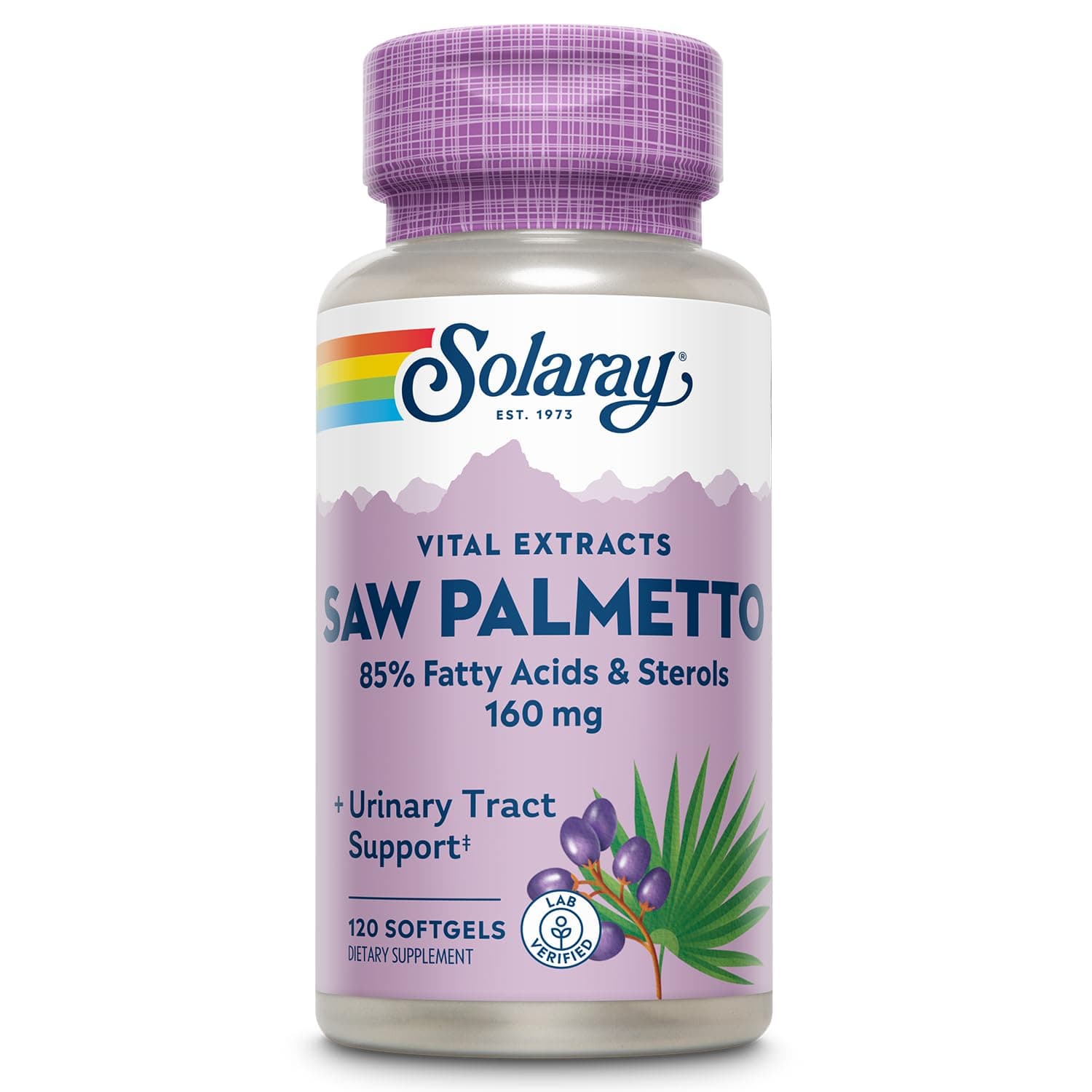 Saw Palmetto Extract - Prostate Health and Urinary Tract Support - 136 mg Fatty Acids and Sterols - Lab Verified, 60-Day Money-Back Guarantee (120 Servings, 120 Softgels)