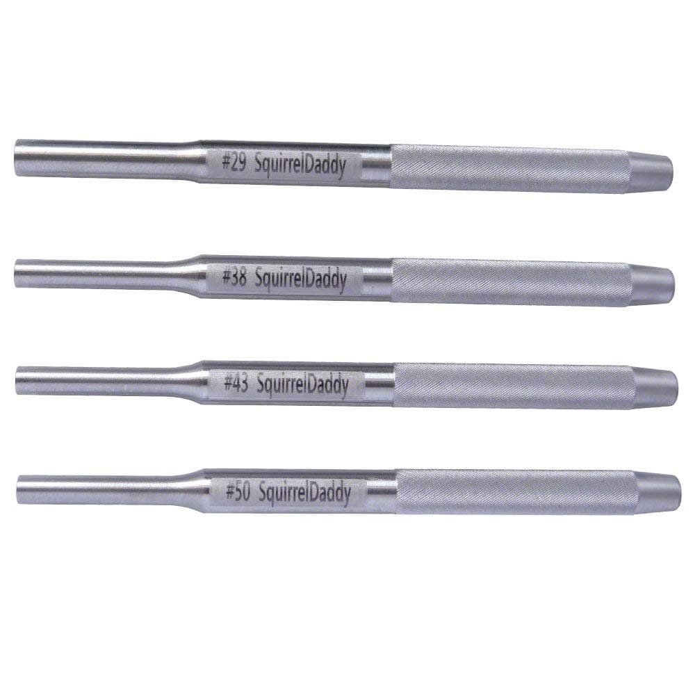 Squirrel Daddy 4" Hollow end Starter Punch Set Made in USA Stainless Steel