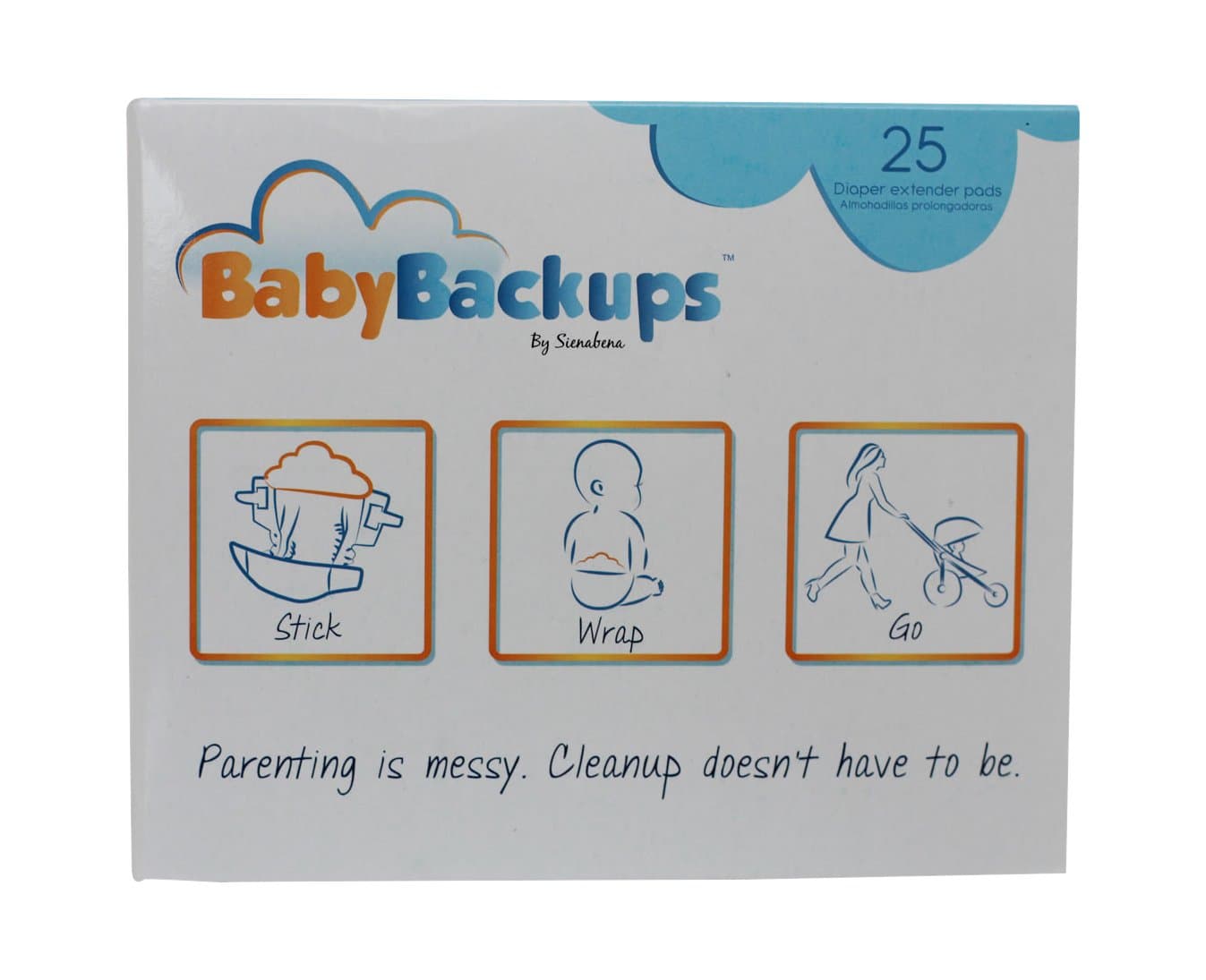 Diaper Extender Pads, Prevent Diaper Blowouts, 25 Pack