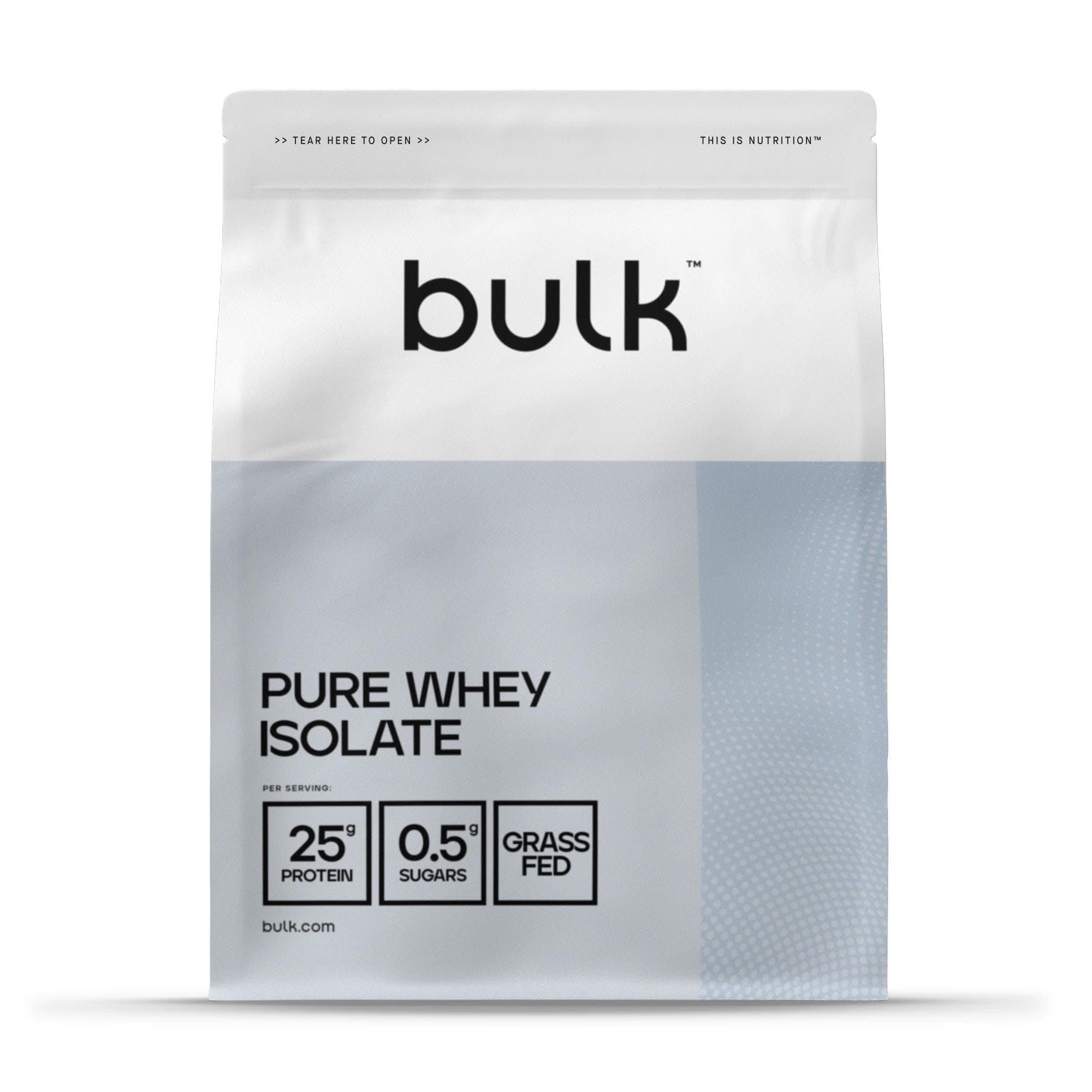 Bulk Pure Whey Protein Isolate, Protein Powder Shake, Banana, 500 g, Packaging May Vary