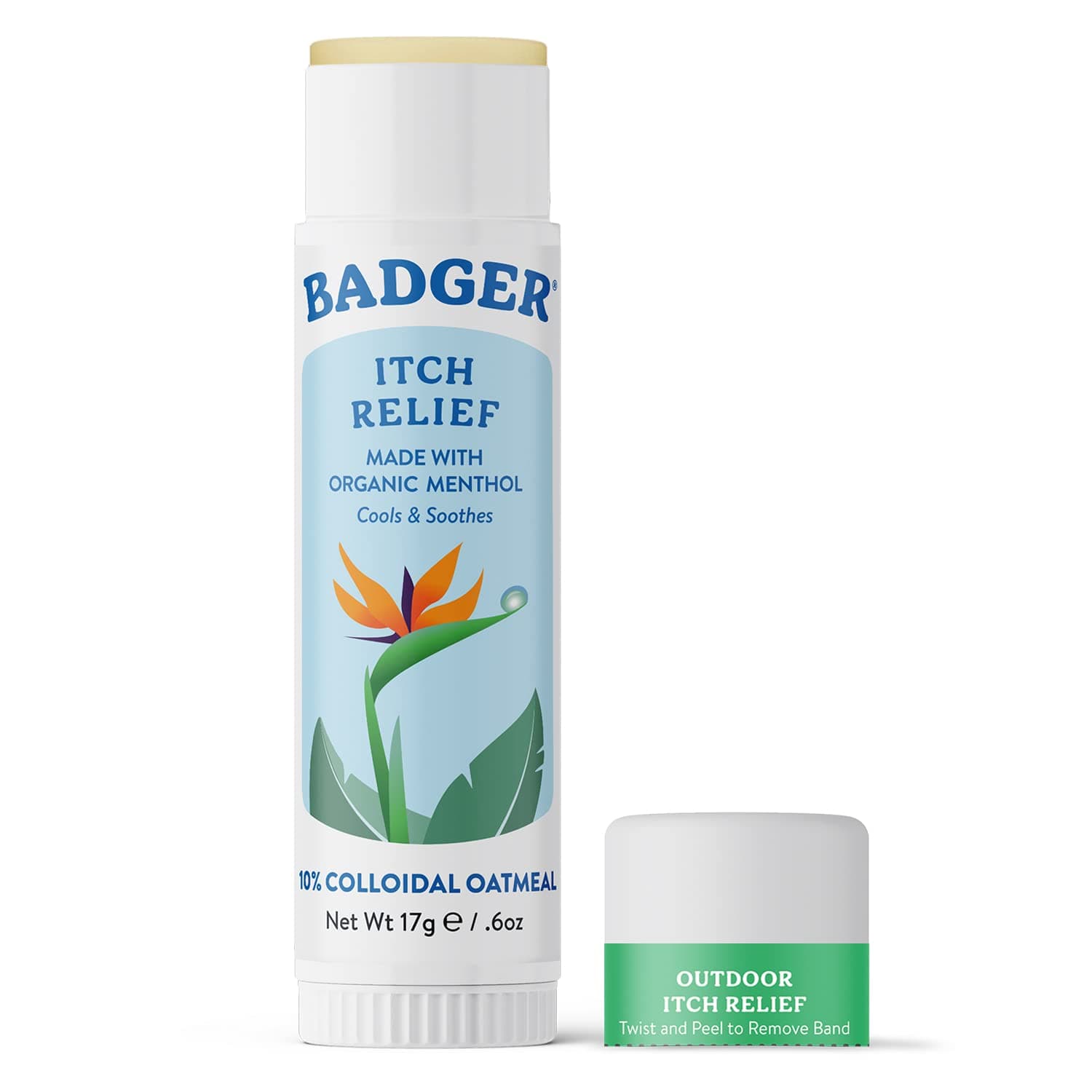 Badger Balm After-bug Itch Relief Stick .60 Oz Hang Tag Box, 0.6 Ounce