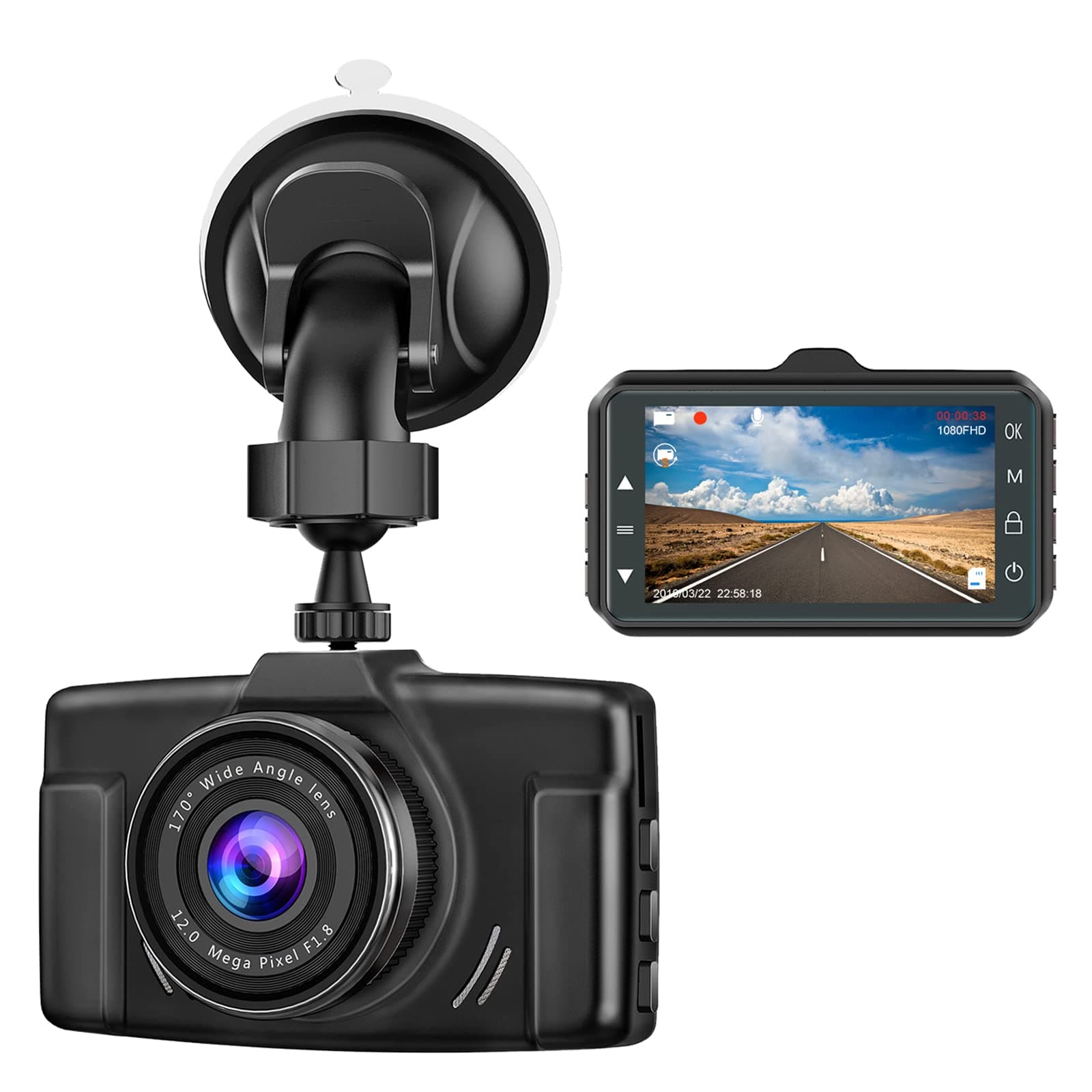 Front dash cam B-T12