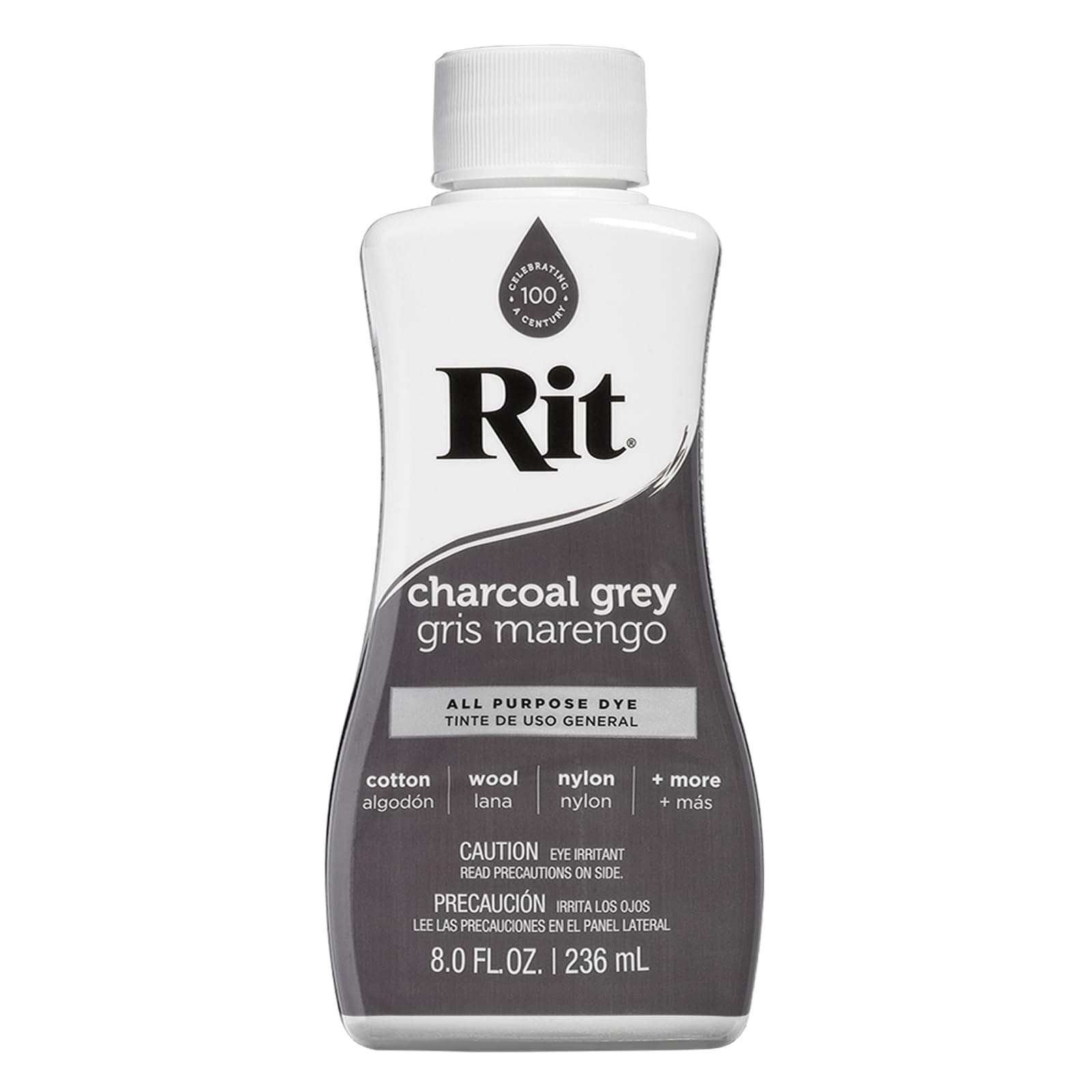 All-Purpose Liquid Dye, Charcoal Grey, 8 Fluid oz, 88620