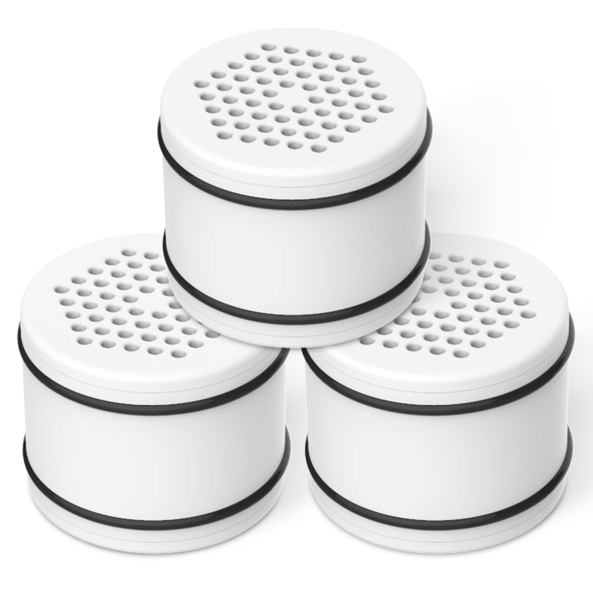 FilterLogic WHR-140 Shower Head Water Filter, Replacement for Culligan WHR-140, WSH-C125, HSH-C135, ISH-100, BRITA SHF-302 Shower Water Filter Units, with Advanced KDF Filtration Material, Pack of 3