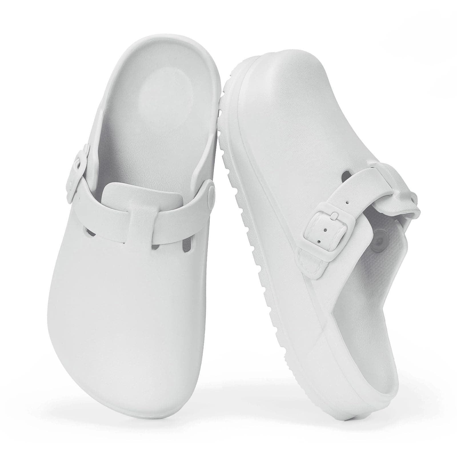 ZXT Arch Support Work Clogs Slip Resistant Orthopedic Shoes for Chef Nurse Garden Comfortable, Slip-On Cushion Slide Sandals