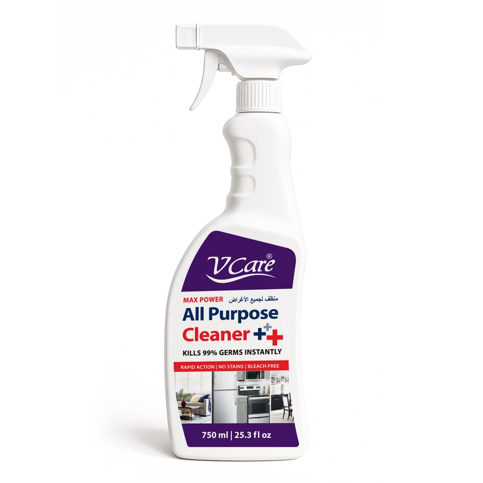 V Care All-Purpose Cleaner Spray|Versatile And Effective|Tackle Tough Stains And Messes With Ease 750Ml