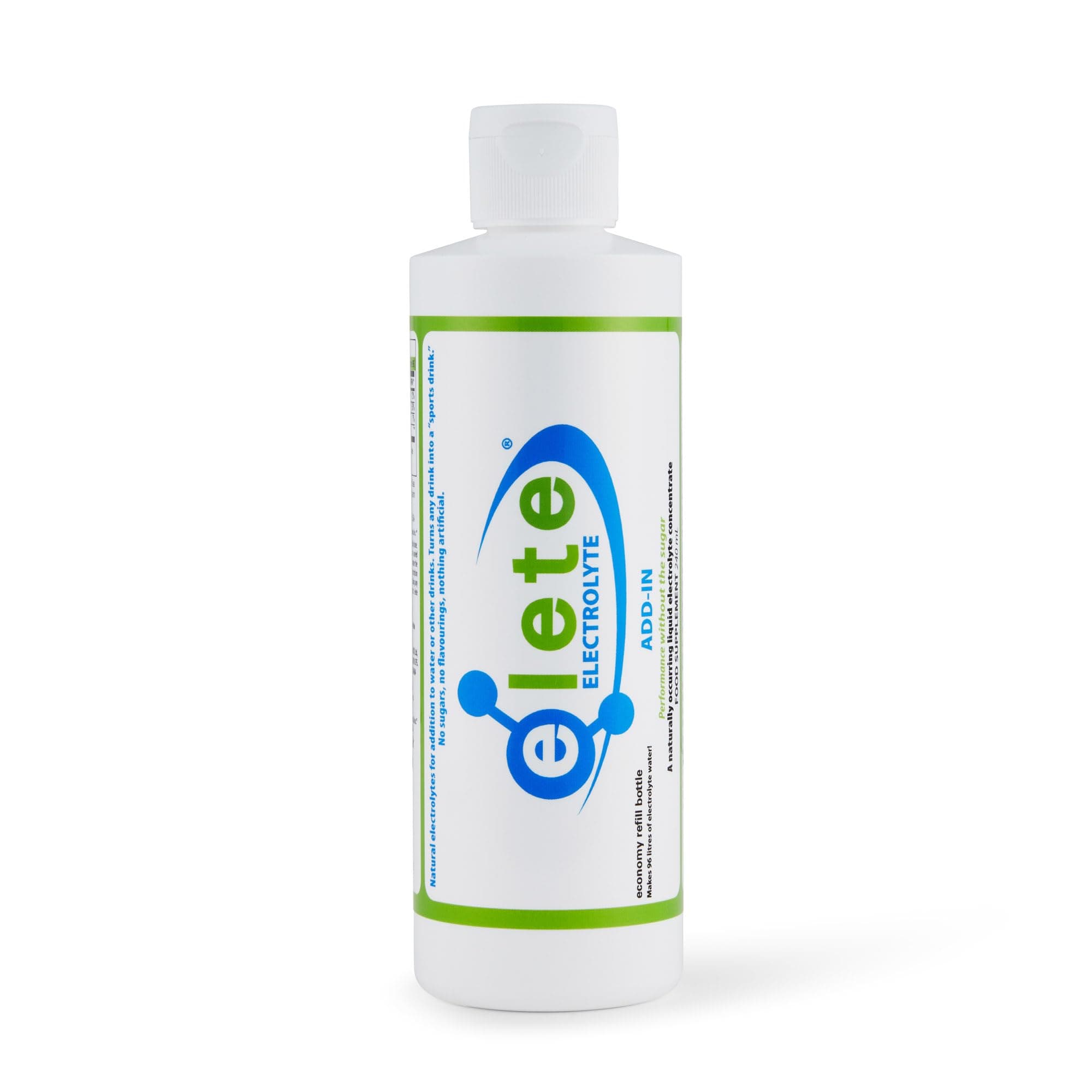 240ml Refill Bottle, Hydration Concentrate, 4 Key Ionically Charged Electrolytes and 70+ Trace Minerals