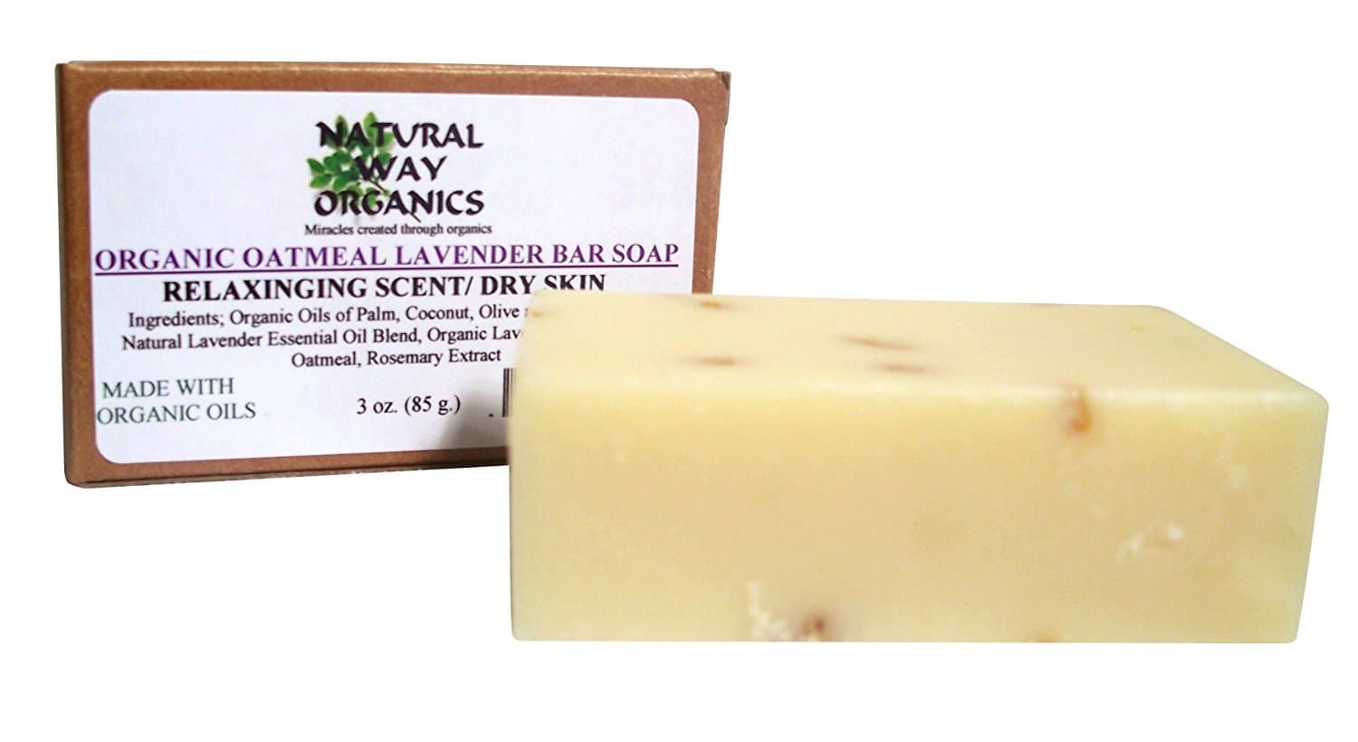 Organic Oatmeal Lavender Bar Soap