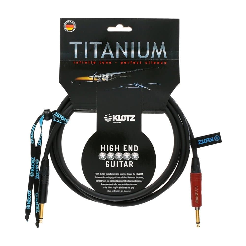 KlotzTitanium Supreme Guitar Cable with Silent Plug (3)