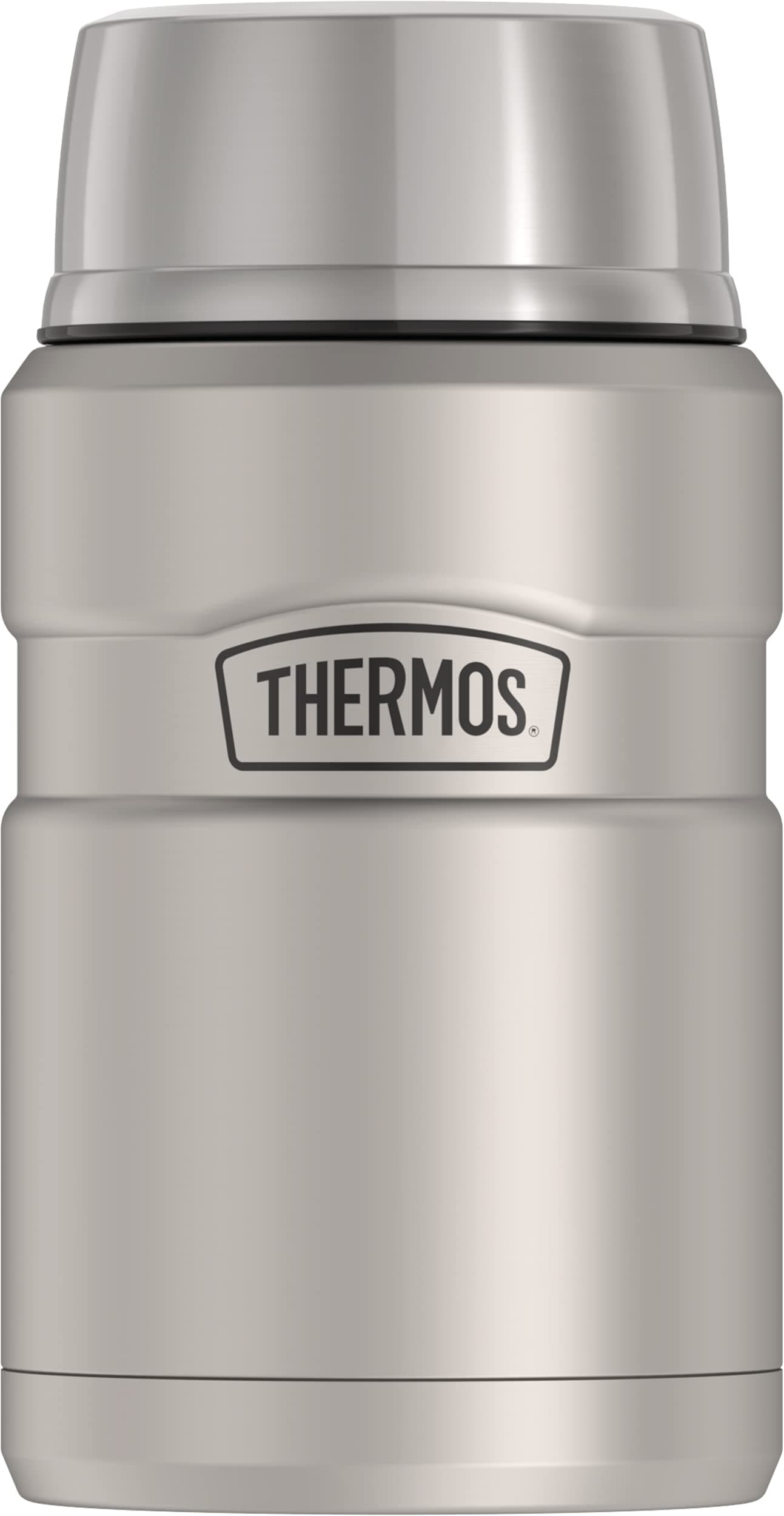 THERMOS Stainless King Vacuum Insulated Food Jar, 24 oz, Matte Steel