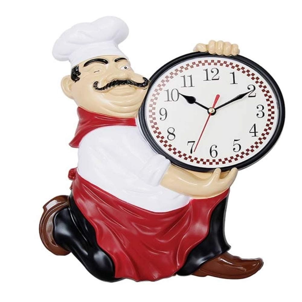 MuelleryChef Decorative Wall Mounted Clock for Kitchen Dinning Hall Restaurant Café TPCA54336-P