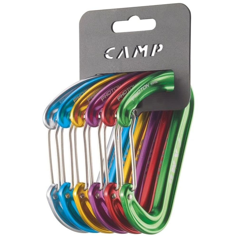 CAMP Pack of 6 Photon Wire Carabiners