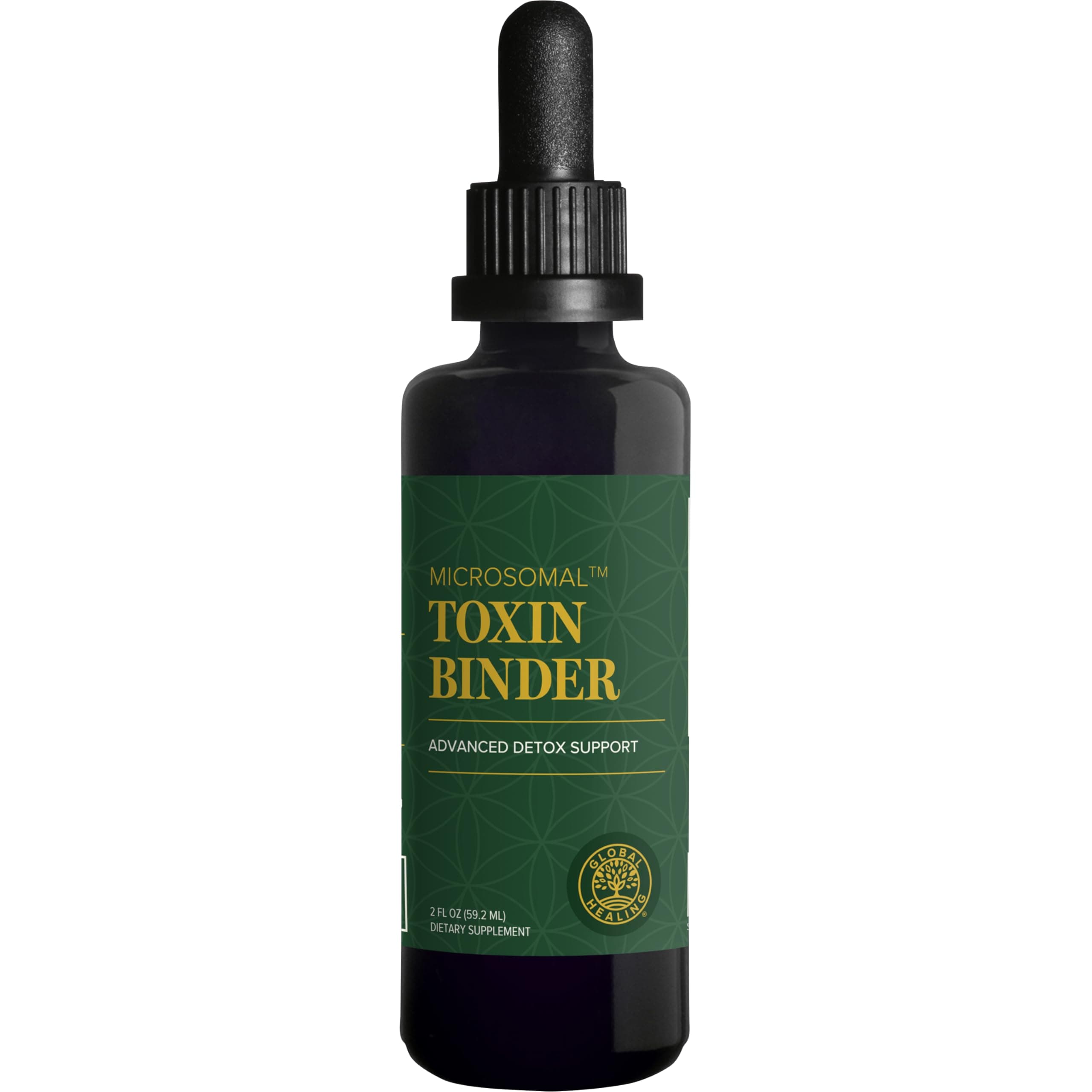 Global Healing Center - MicroSomal Toxin Binder - Detox Support - 2 Fl Oz