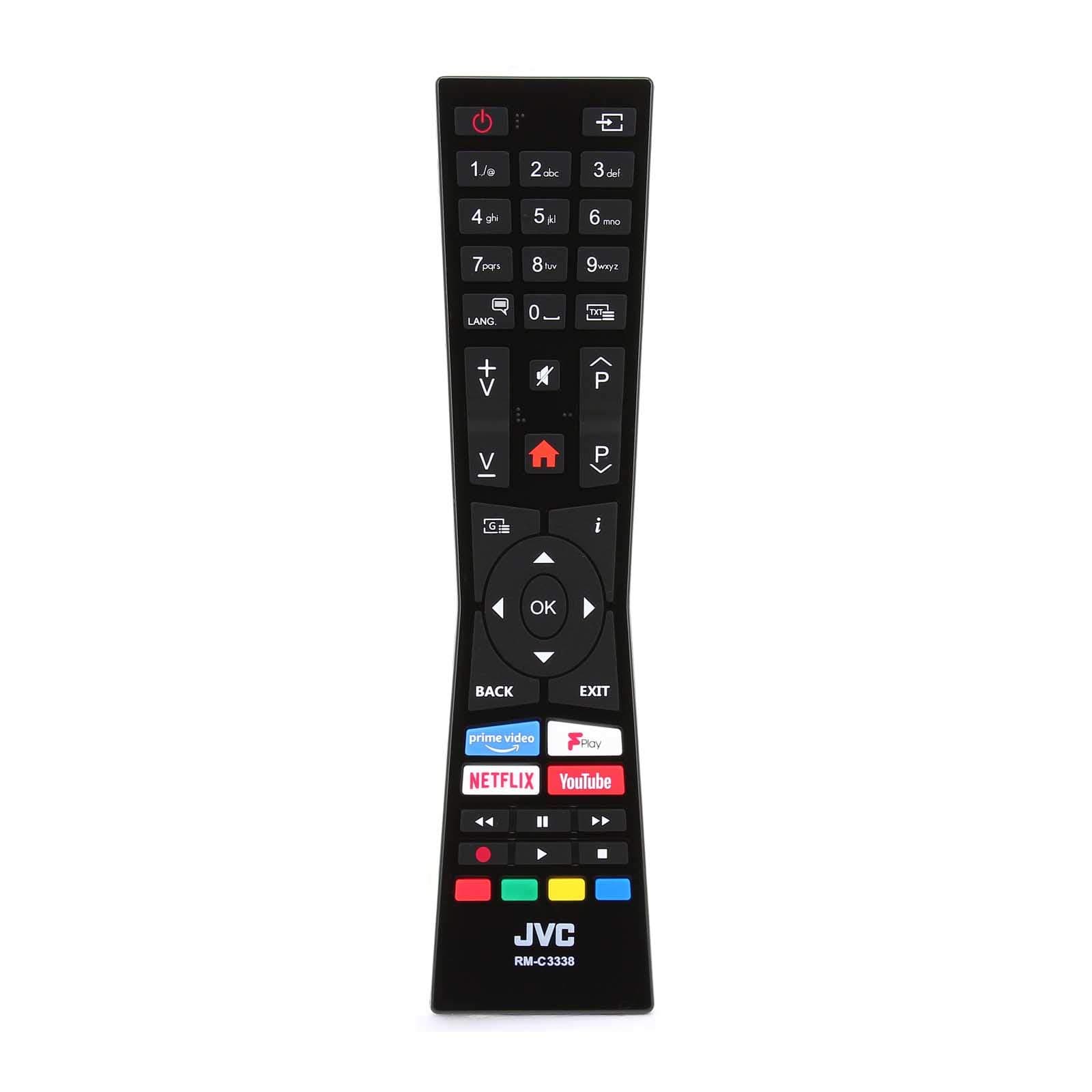 Currys JVC RM-C3338 Genuine Remote Control for 2018 2019 LED TVs