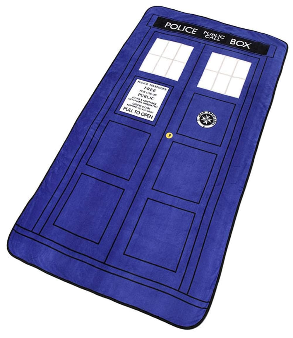 Doctor Dr Who Tardis Throw Blanket