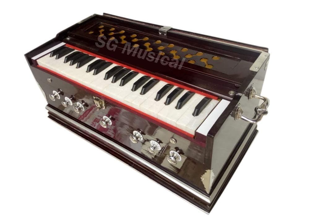 SG Musical 7 Stoper, Two Fold Bellow, 39 Key, Fine Tuned, Harmonium With Cover