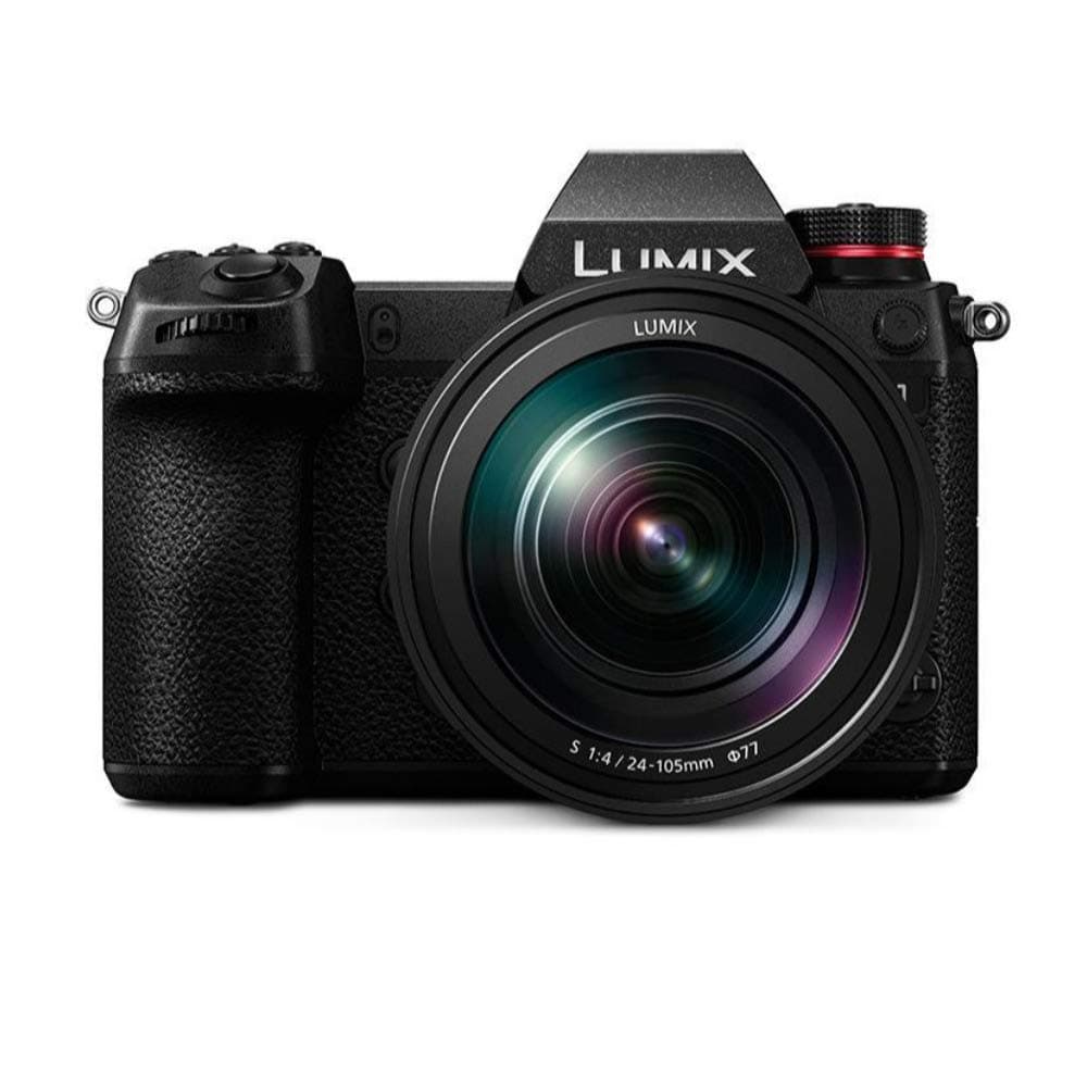 Panasonic LUMIX S1 Full Frame Mirrorless Camera with 24.2MP MOS High Resolution Sensor, 24-105mm F4 L-Mount S Series Lens, 4K HDR Video and 3.2” LCD - DC-S1MK Black