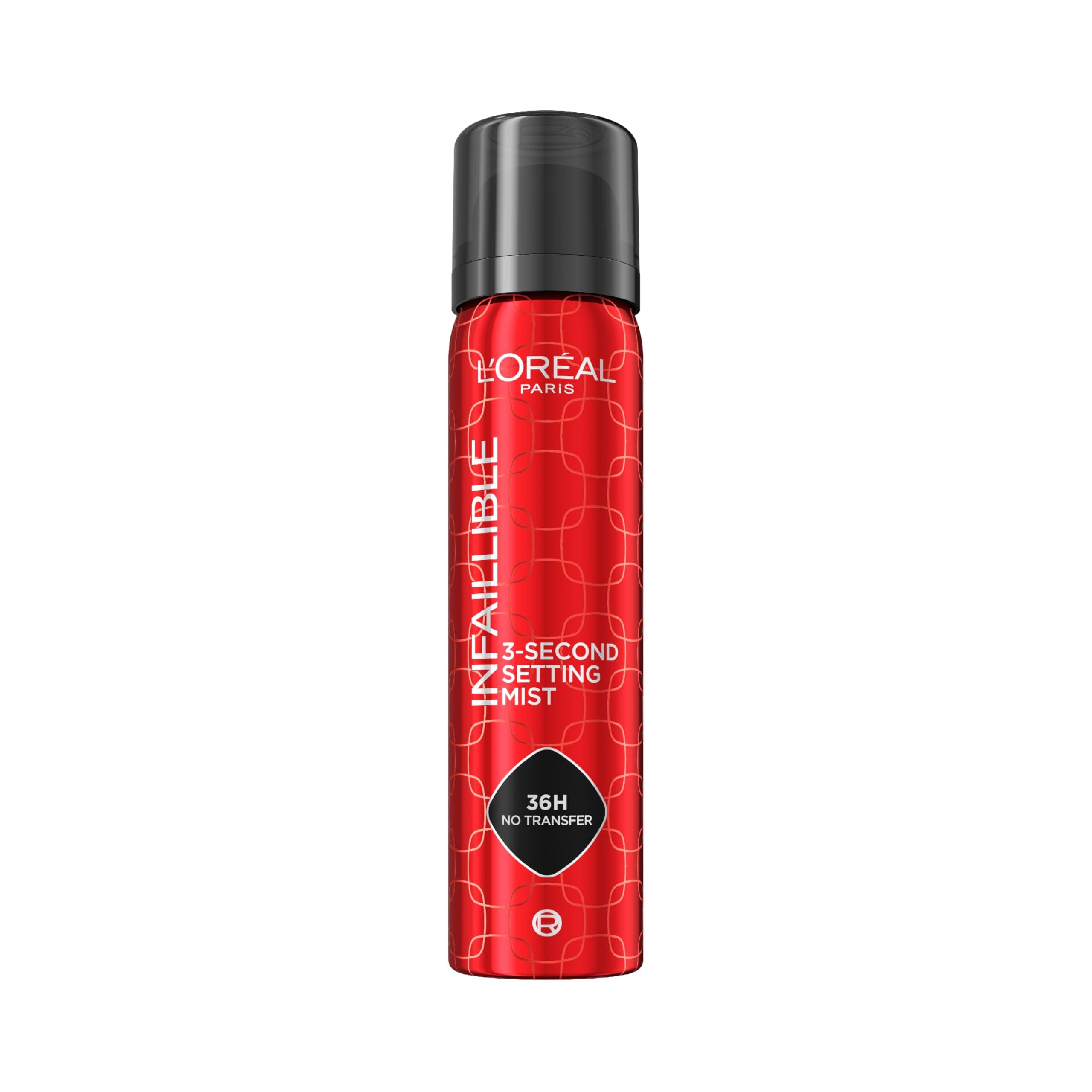 L’Oréal Paris L'Oreal Infallible 3-Second Setting Spray Mist, Microfine Mist for up to 36HR Wear, Clear, 1.76 Fl Oz