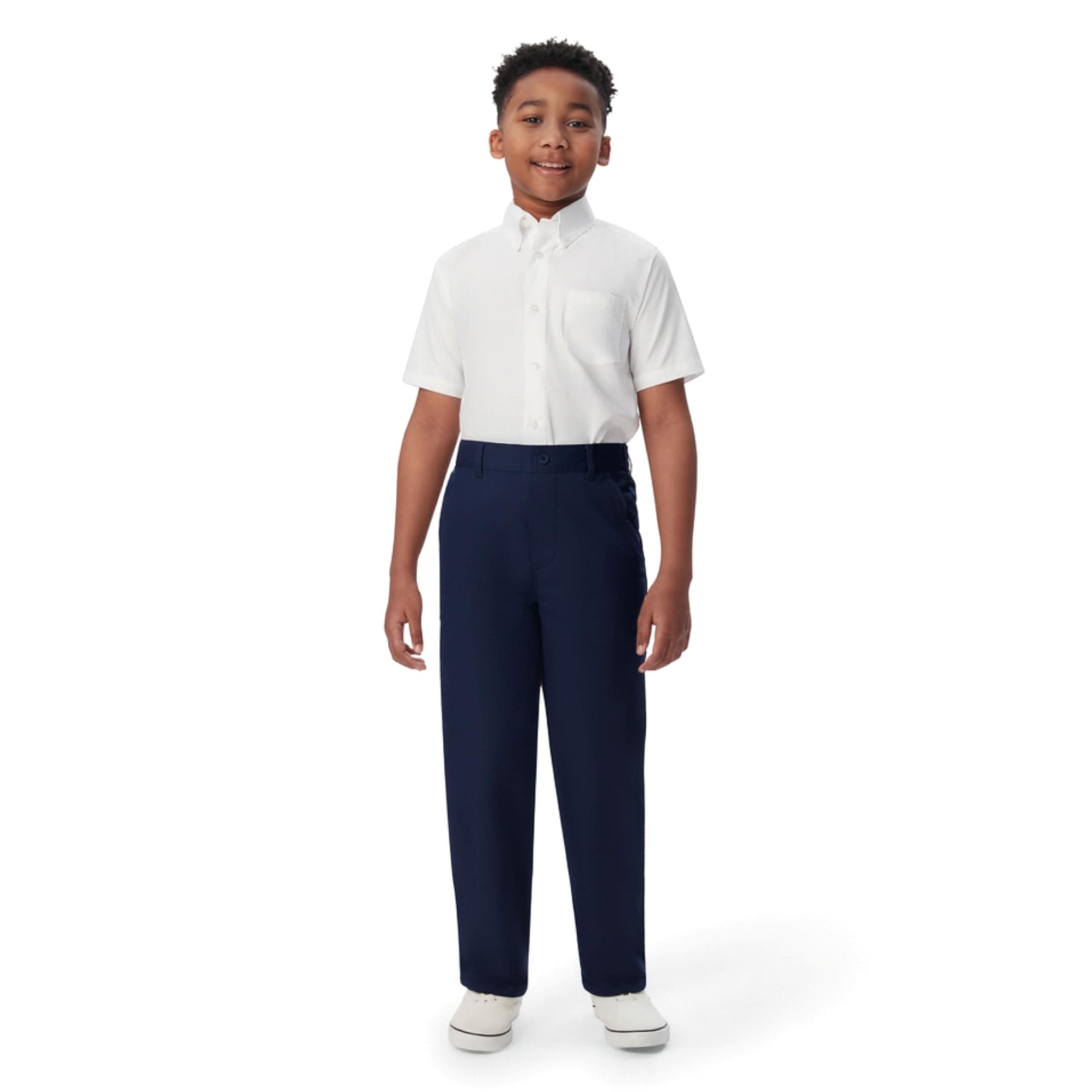 Boys Pull-On Relaxed Fit School Uniform Pant (Standard & Husky)
