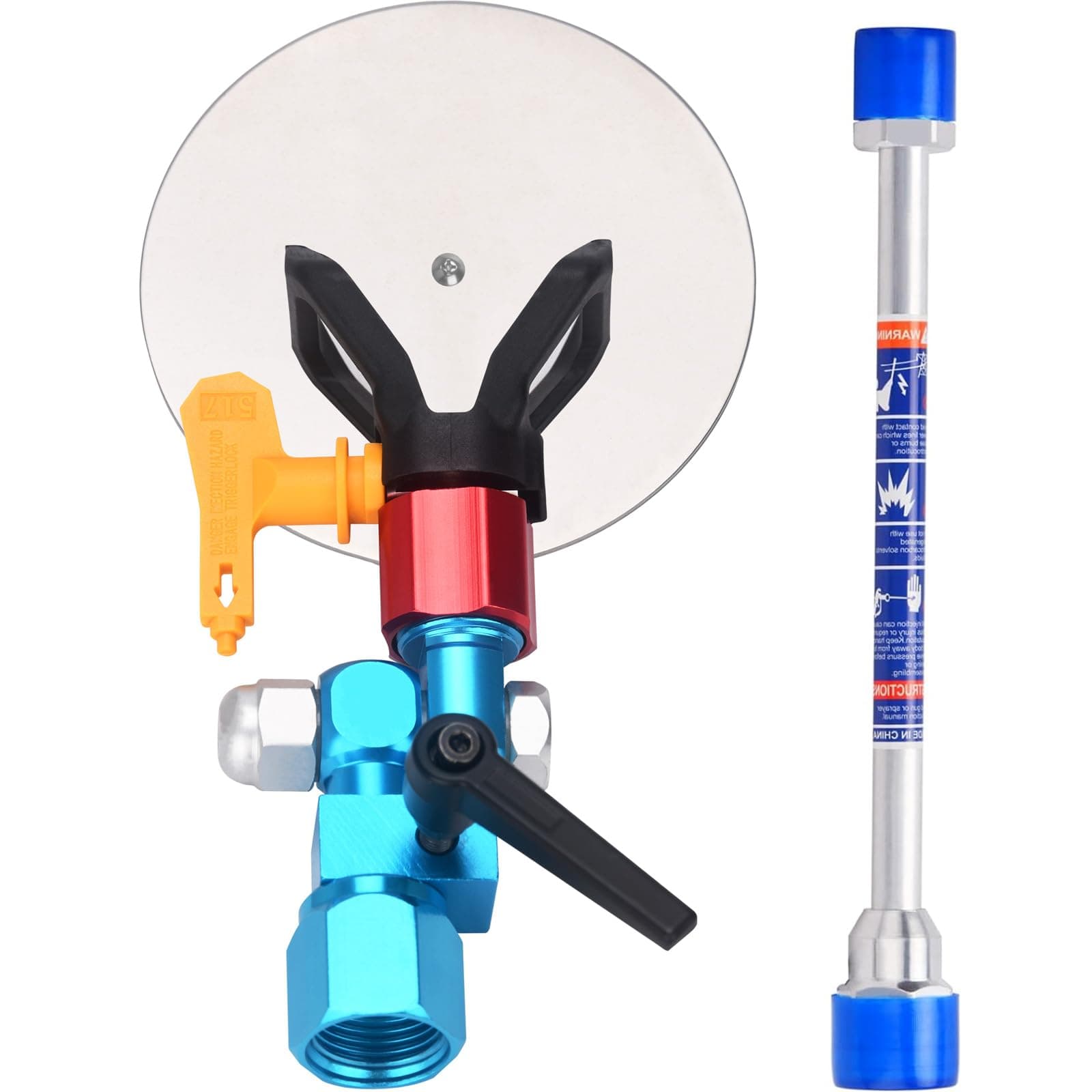 120025 Spray Guide Accessory Tool for All Airless Paint Sprayer 7/8" w/ 517 Tip with 10 Inch Extension Pole